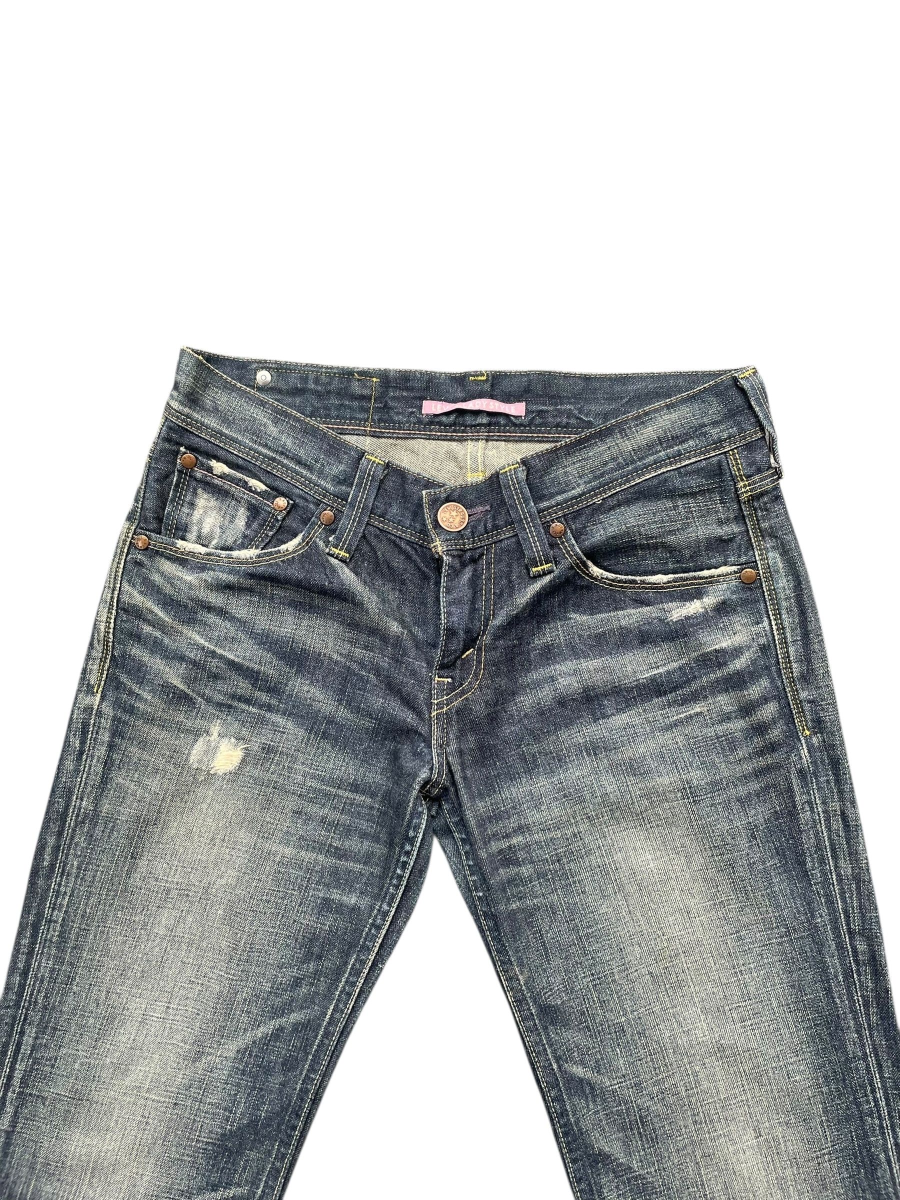 Levi's Vintage 2006 Levis 903 Lady Distresed Denim Size 31" - 3 Thumbnail