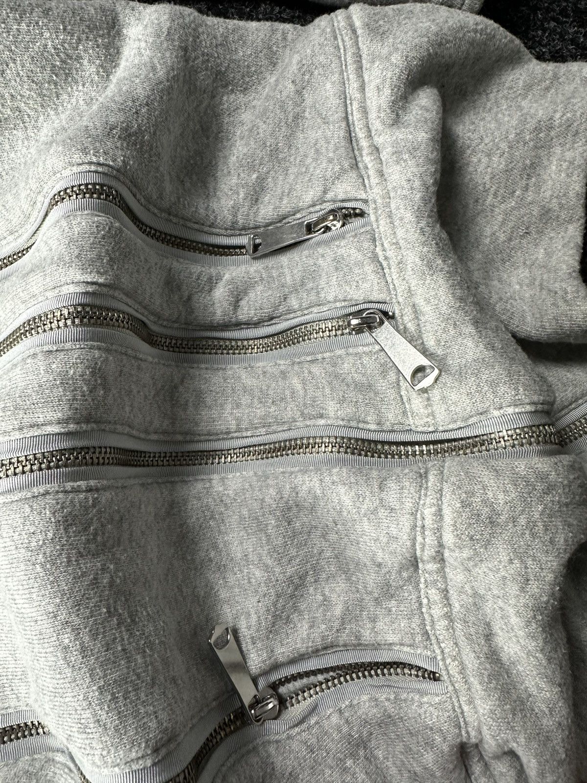 Diesel × If Six Was Nine 🚨90s Diesel Grey MULTIZIP Washed Distressed Zip Sweatshirt Size M / US 6-8 / IT 42-44 - 7 Thumbnail