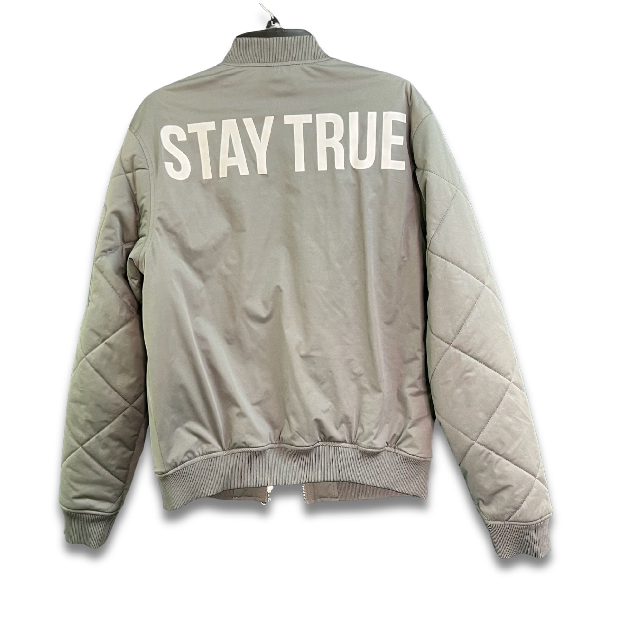Zara ZARA Man Bomber Jacket Quilted Sleeves Gray W/Orange Lining Size US L / EU 52-54 / 3 - 3 Thumbnail