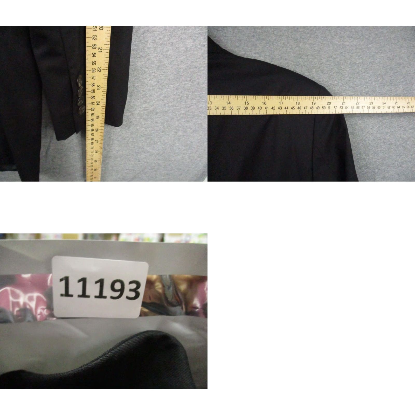 Ralph Lauren Lauren Ralph Lauren Blazer Men 40L Wool Cashmere Sport Coat Jacket Black Size 40R - 9 Thumbnail