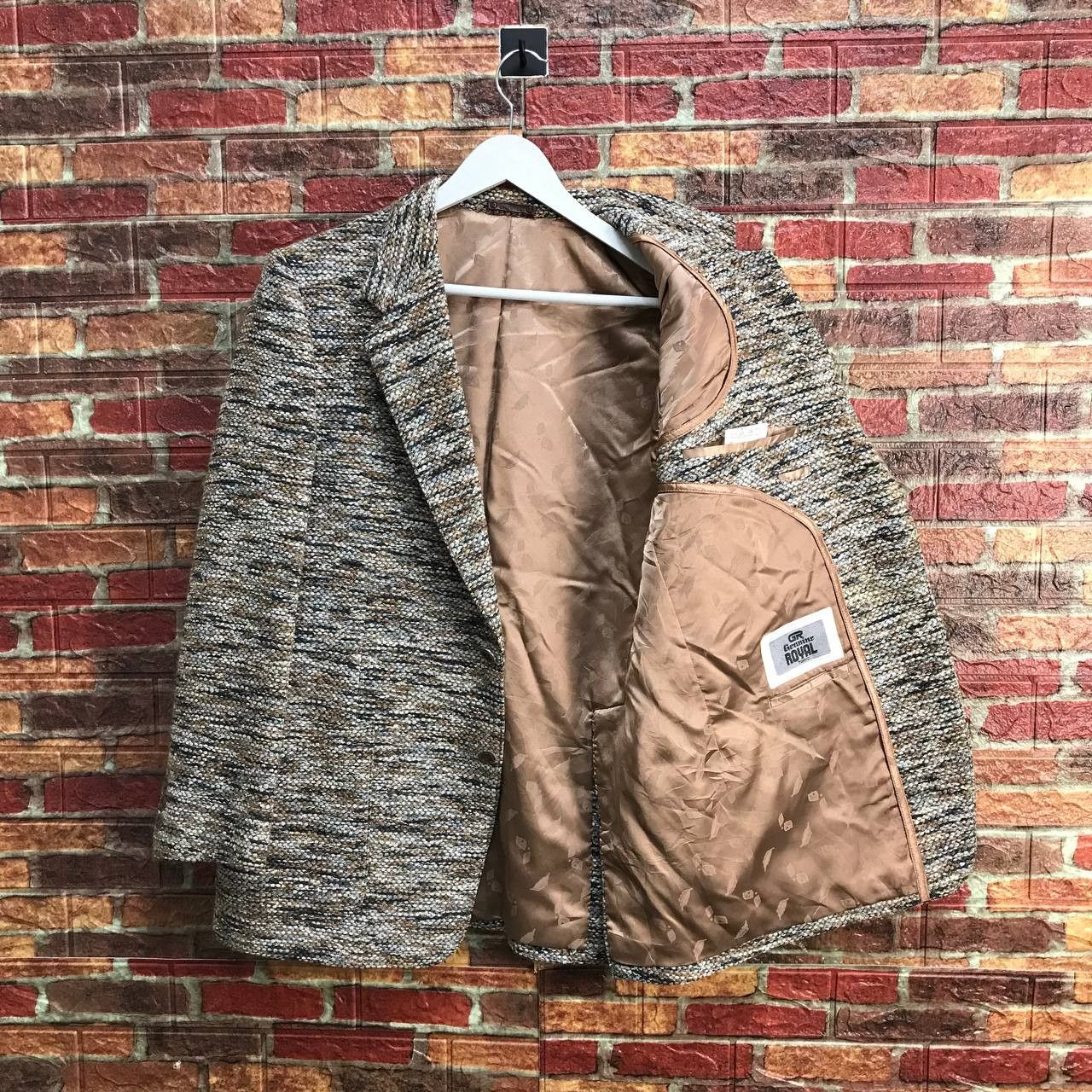 Japanese Brand GOLDEN TWEED GENUINE ROYAL TOKYO TWEED KNITTED COAT Size US M / EU 48-50 / 2 - 6 Thumbnail