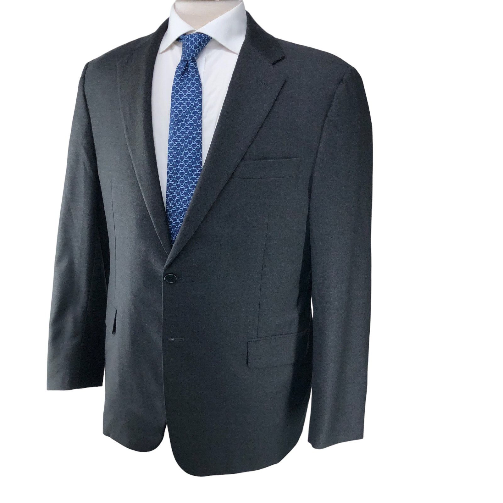 Hickey Freeman Hickey Freeman Mens 42R Sport Coat Legacy Fit Gray 2 Button Size 42R - 1 Thumbnail