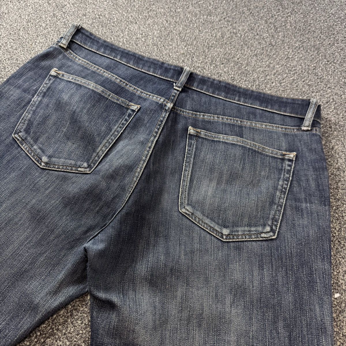 Jun Takahashi Vintage Archive Japanese Denim Uniqlo Natural Fit Wideleg Size US 36 / EU 52 - 8 Thumbnail