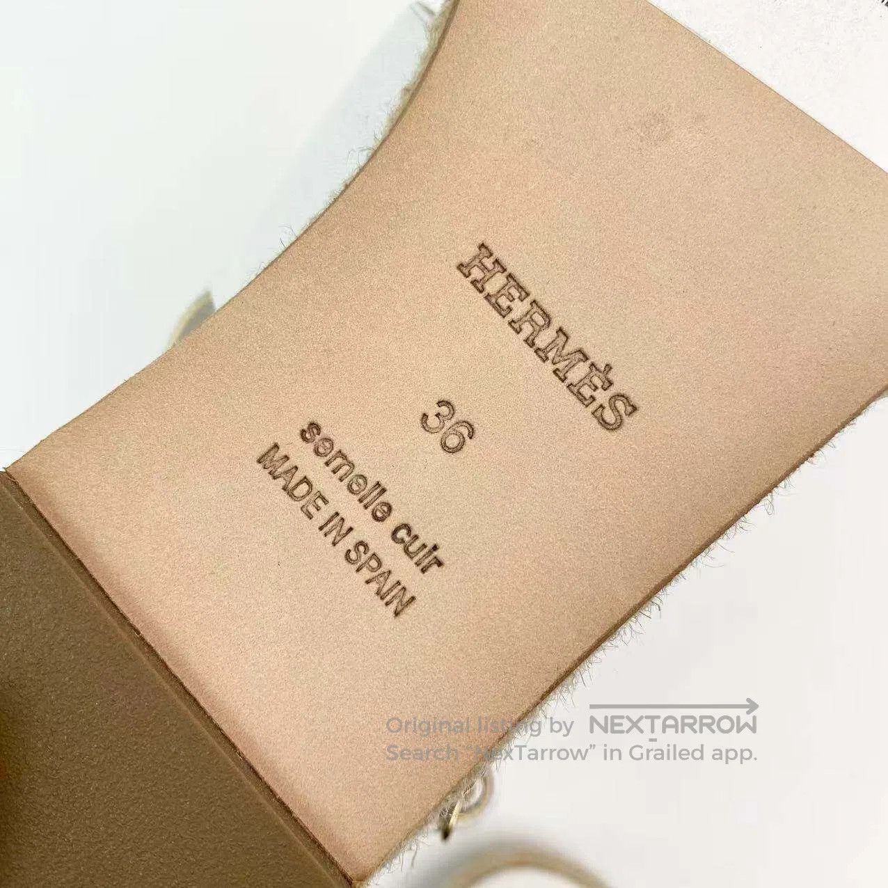 Hermes Hermes Pig nose straw sole sandals| Size US 5.5 / IT 35.5 - 8 Thumbnail