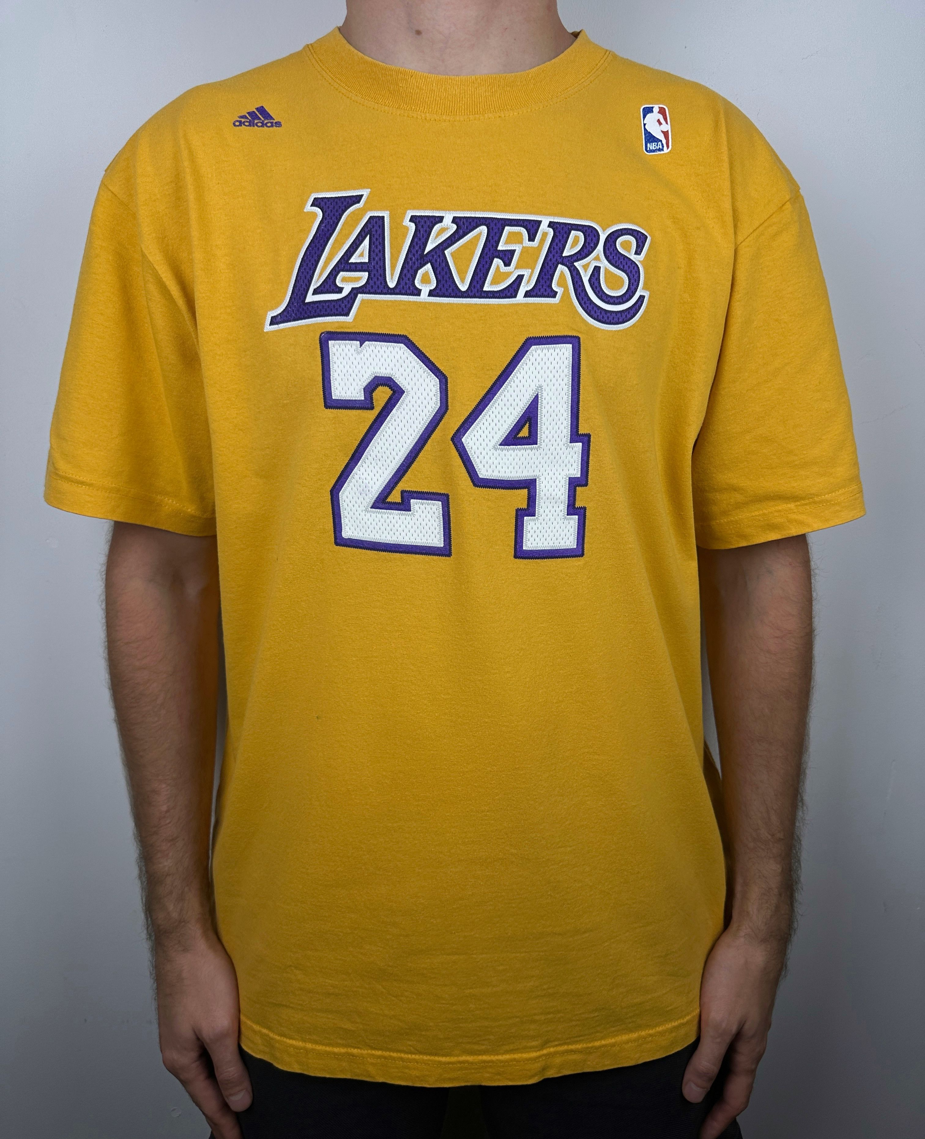 Adidas #24 Kobe Bryant Lakers Adidas NBA TShirt Tee Jersey Swingman Size US L / EU 52-54 / 3 - 3 Thumbnail