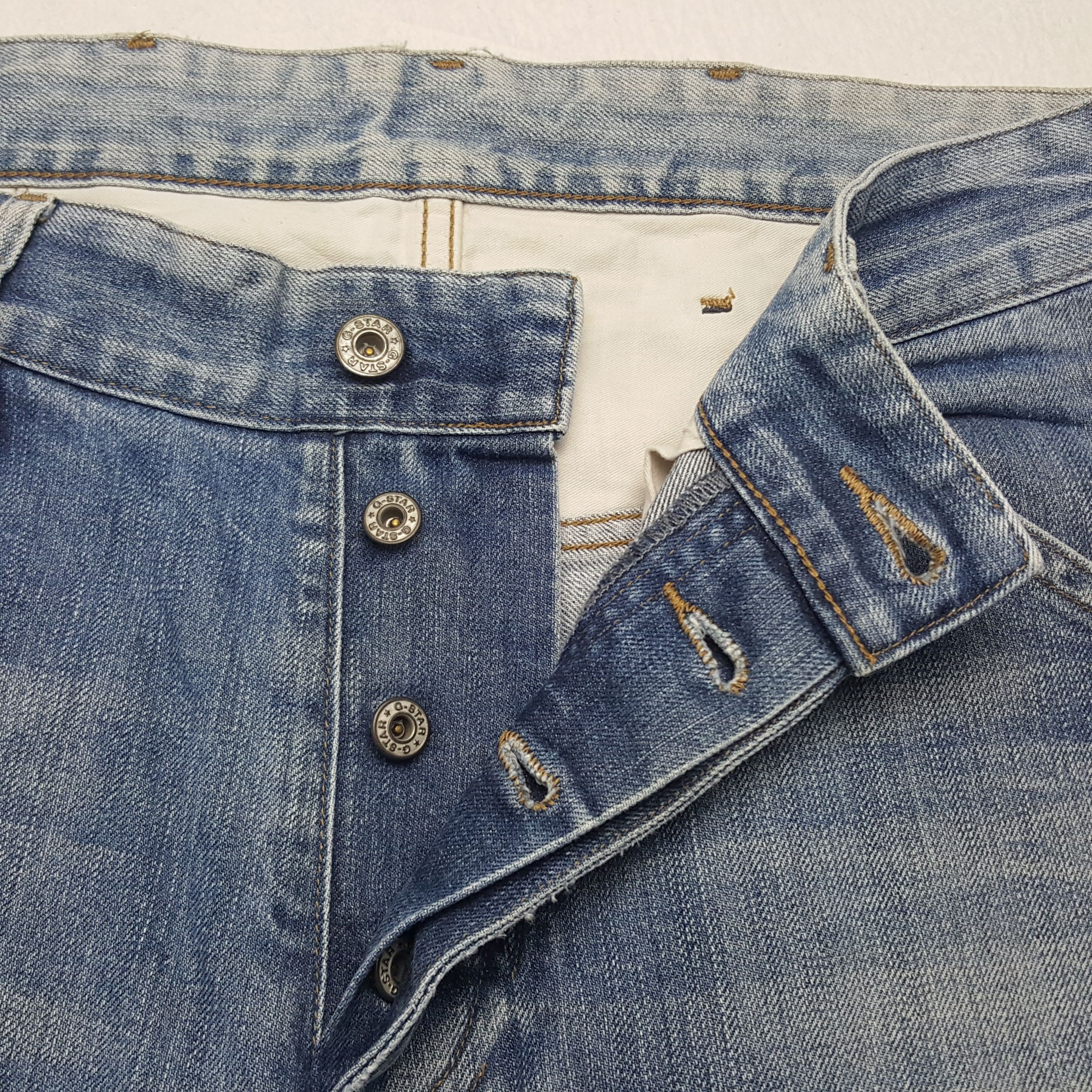 G-Star × Vintage Vintage G-Star Raw Japanese Brand Bikers Style Denim Jeans Size US 34 / EU 50 - 7 Thumbnail