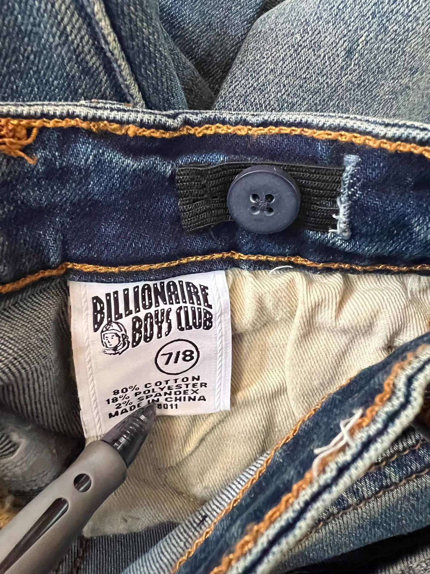 Billionaire Boys Club BBC KIDS Children's Washed Brushed Distressed Jeans Q7 Size US 26 / EU 42 - 3 Thumbnail