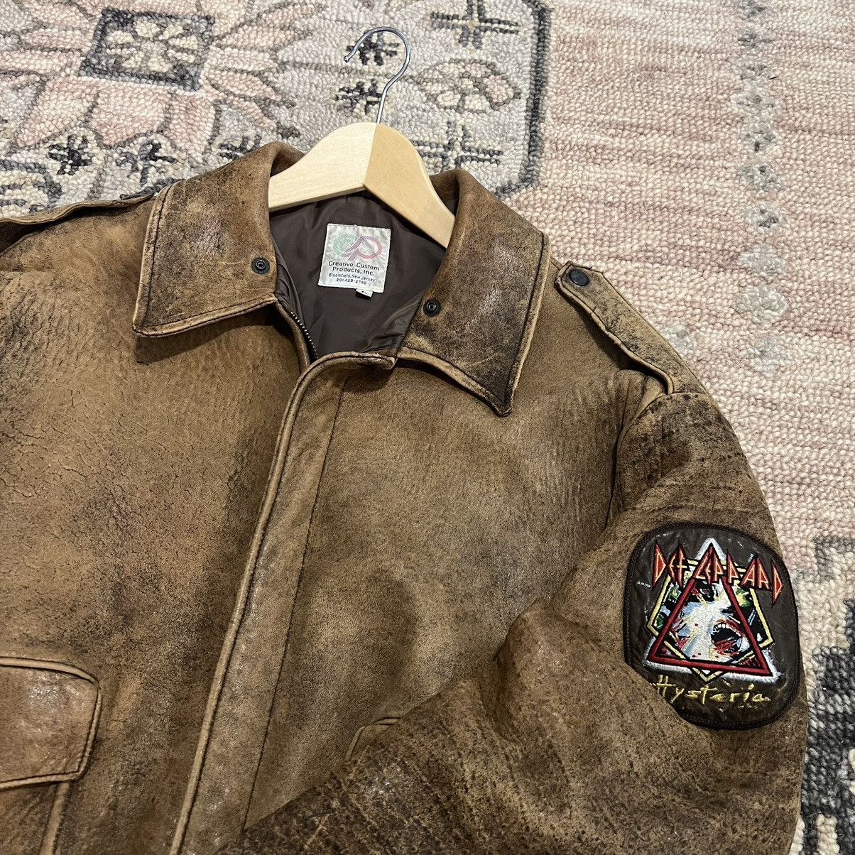 Vintage Vintage flight leather jacket Size US L / EU 52-54 / 3 - 3 Thumbnail