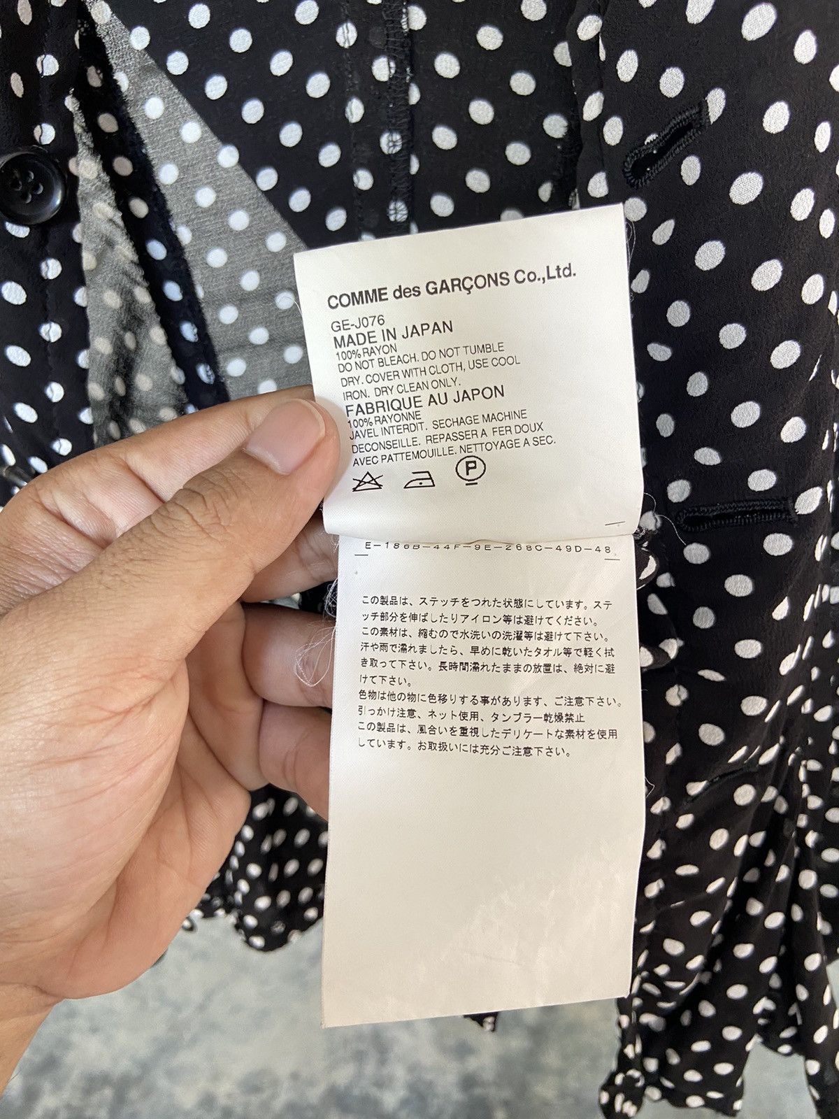 Comme des Garcons Comme des Garcons • mini polka dots cape shirt Size XS / US 0-2 / IT 36-38 - 13 Thumbnail