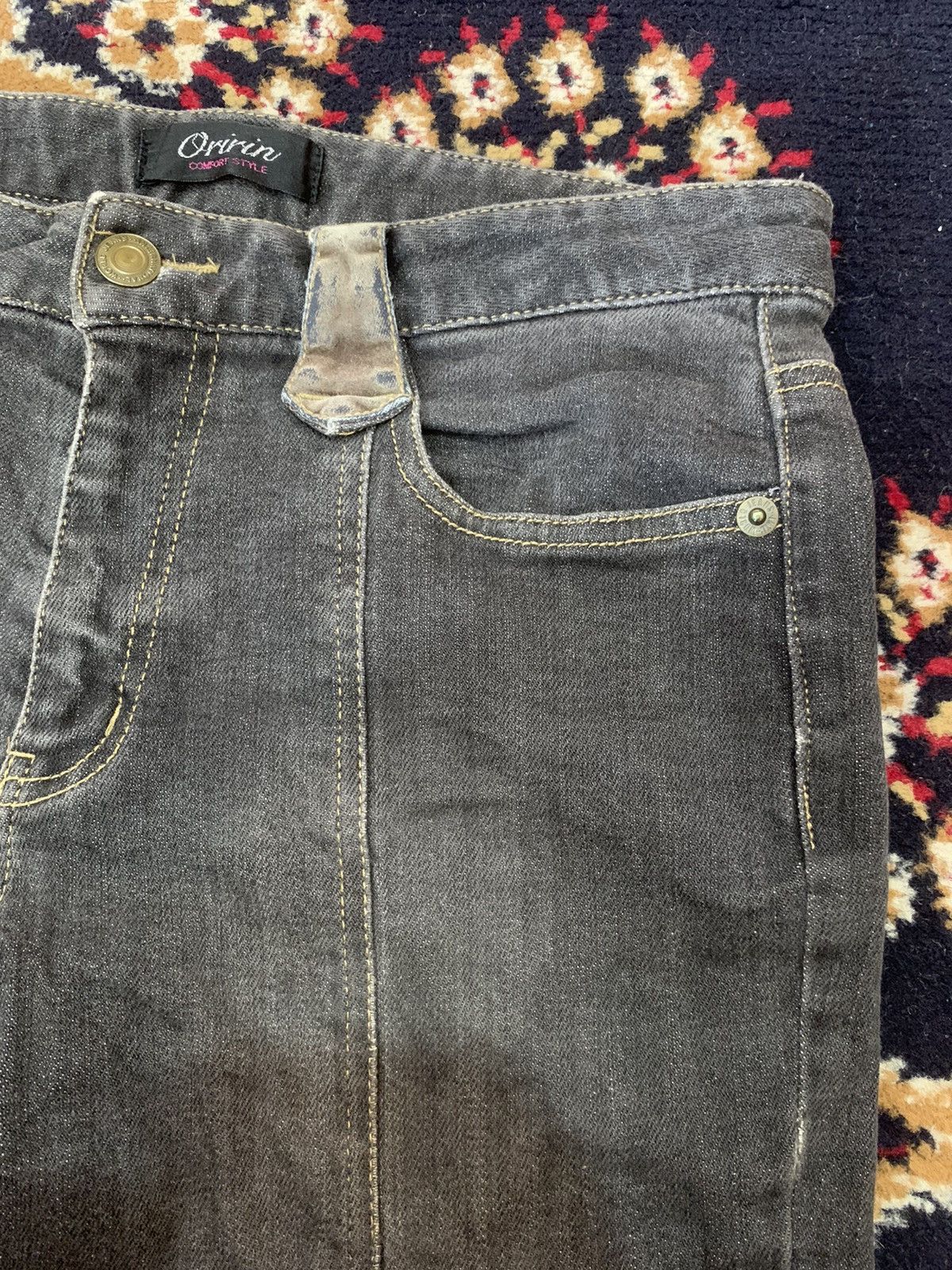 Japanese Brand Vintage Flare ORIRIN Bootcut Side Button Leg Denim Size 28" / US 6 / IT 42 - 10 Thumbnail