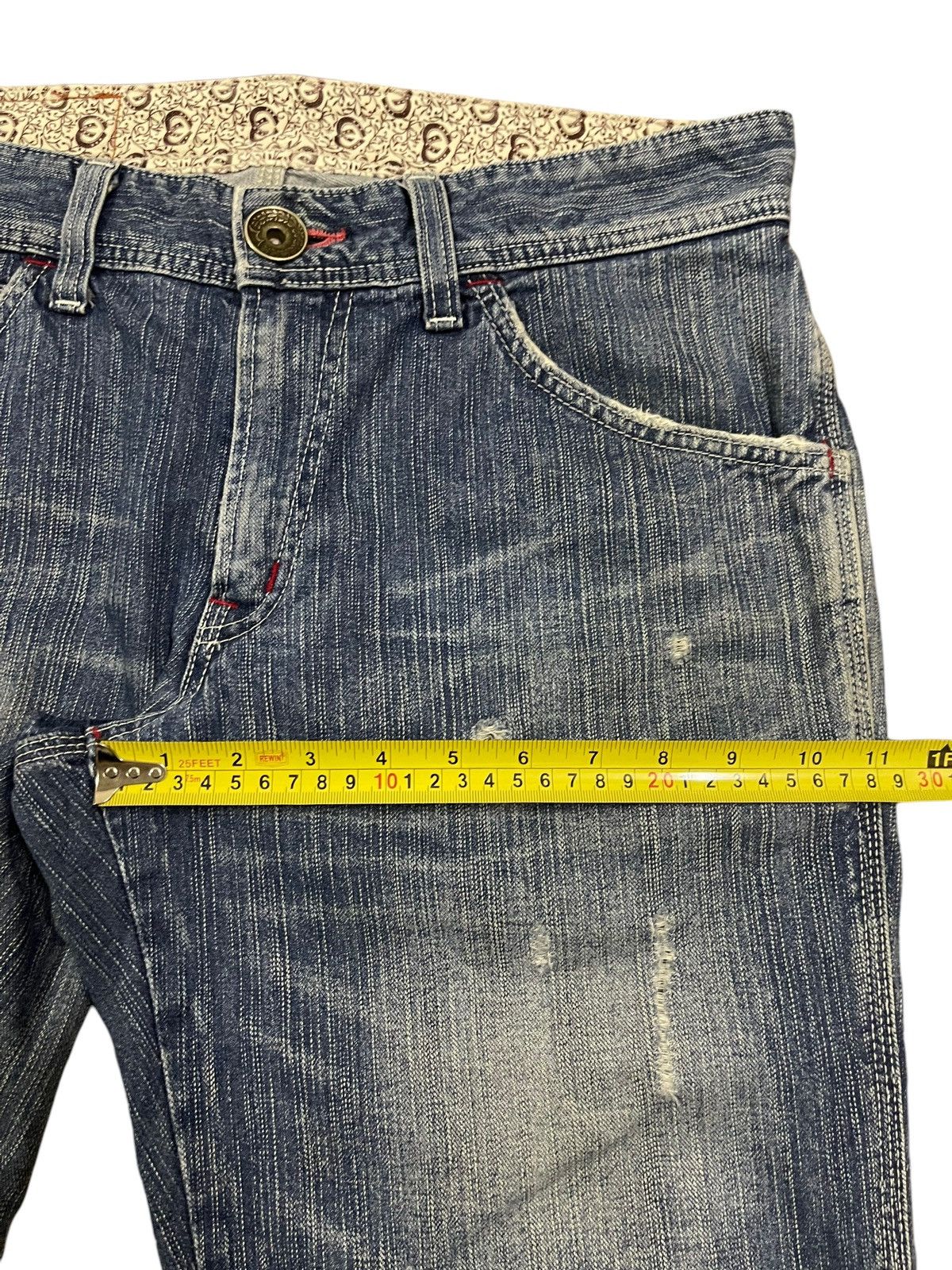 Edwin Vintage Edwin Classic Blue Wash Distressed Short Denim Size US 34 / EU 50 - 12 Thumbnail