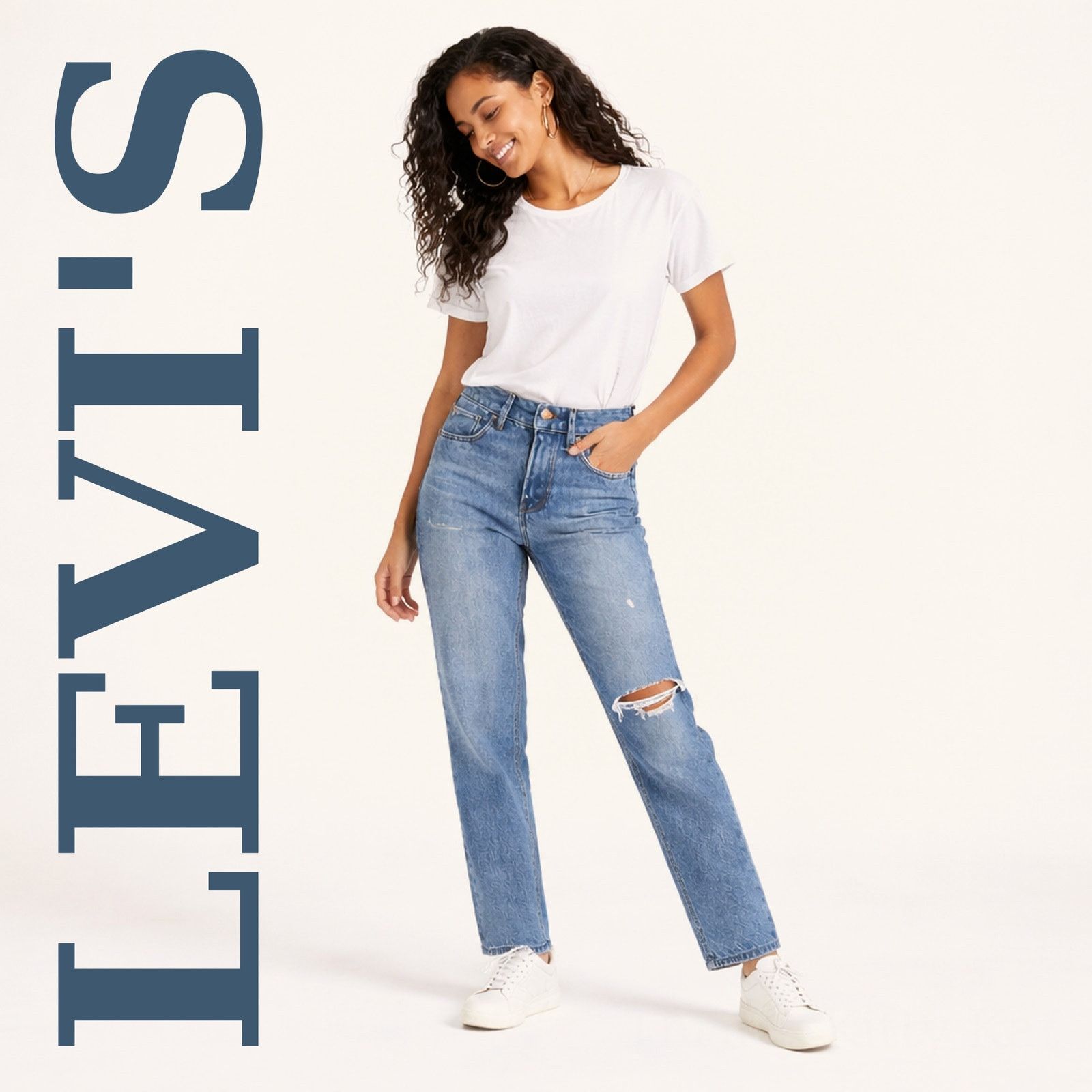 Levi's Levis Wedgie Straight Jeans High Rise Button Fly 26x27 Size 26" / US 2 / IT 38 - 1 Thumbnail