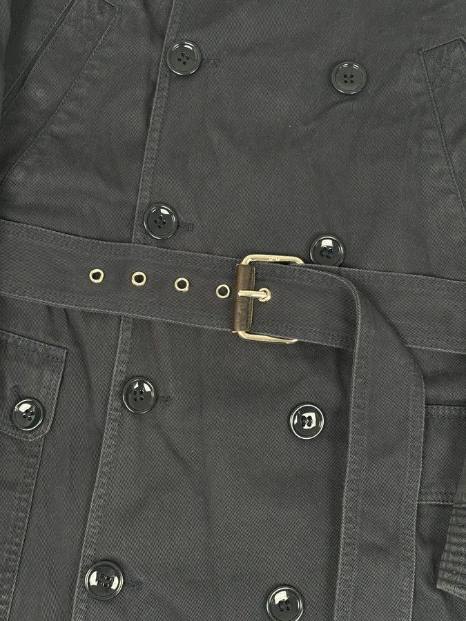 Dolce & Gabbana 2000s Dolce & Gabbana Navy Double-Breasted Cargo Trench Jacket Size US L / EU 52-54 / 3 - 11 Thumbnail