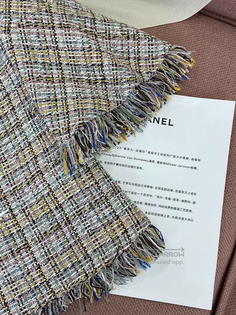 Chanel Chanel Coloured tweed woven tassel jacket Size XS / US 0-2 / IT 36-38 - 3 Thumbnail