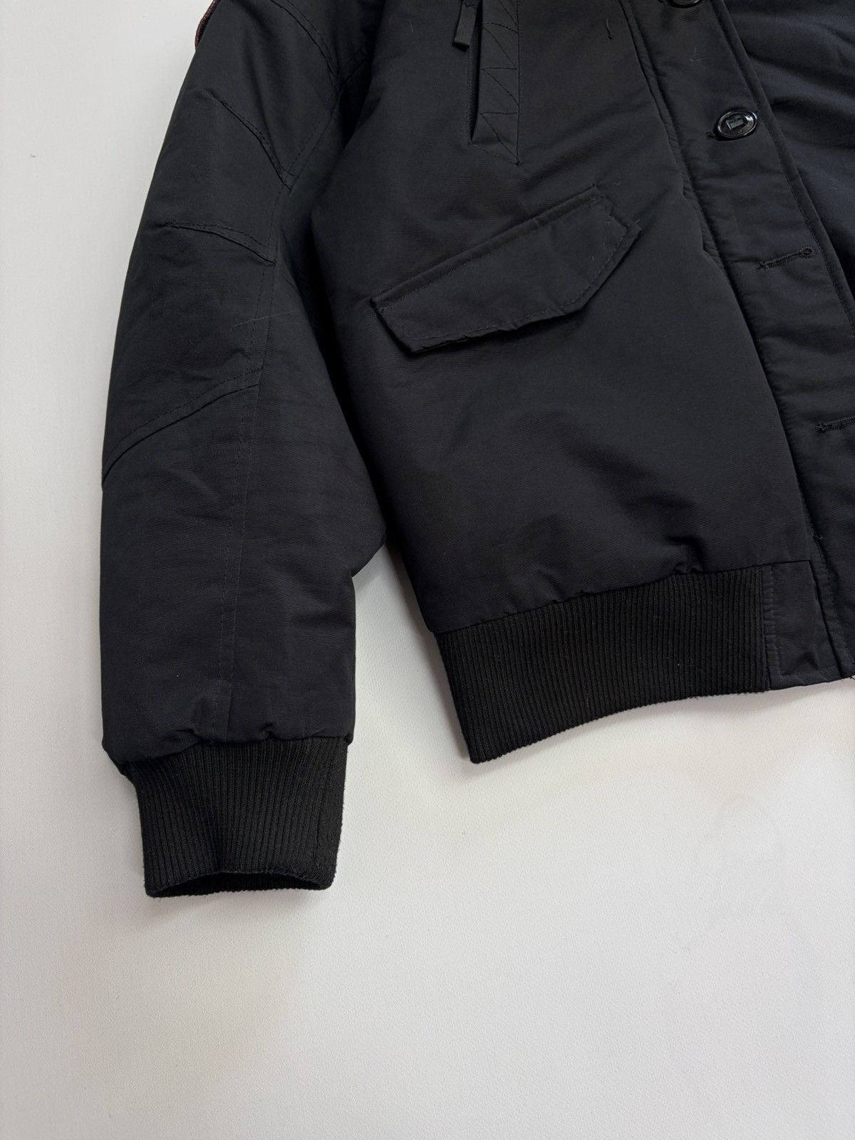 If Six Was Nine Vintage Rick Owens Vibe Black Bomber Jacket Faux Fur Collar Size US M / EU 48-50 / 2 - 9 Thumbnail