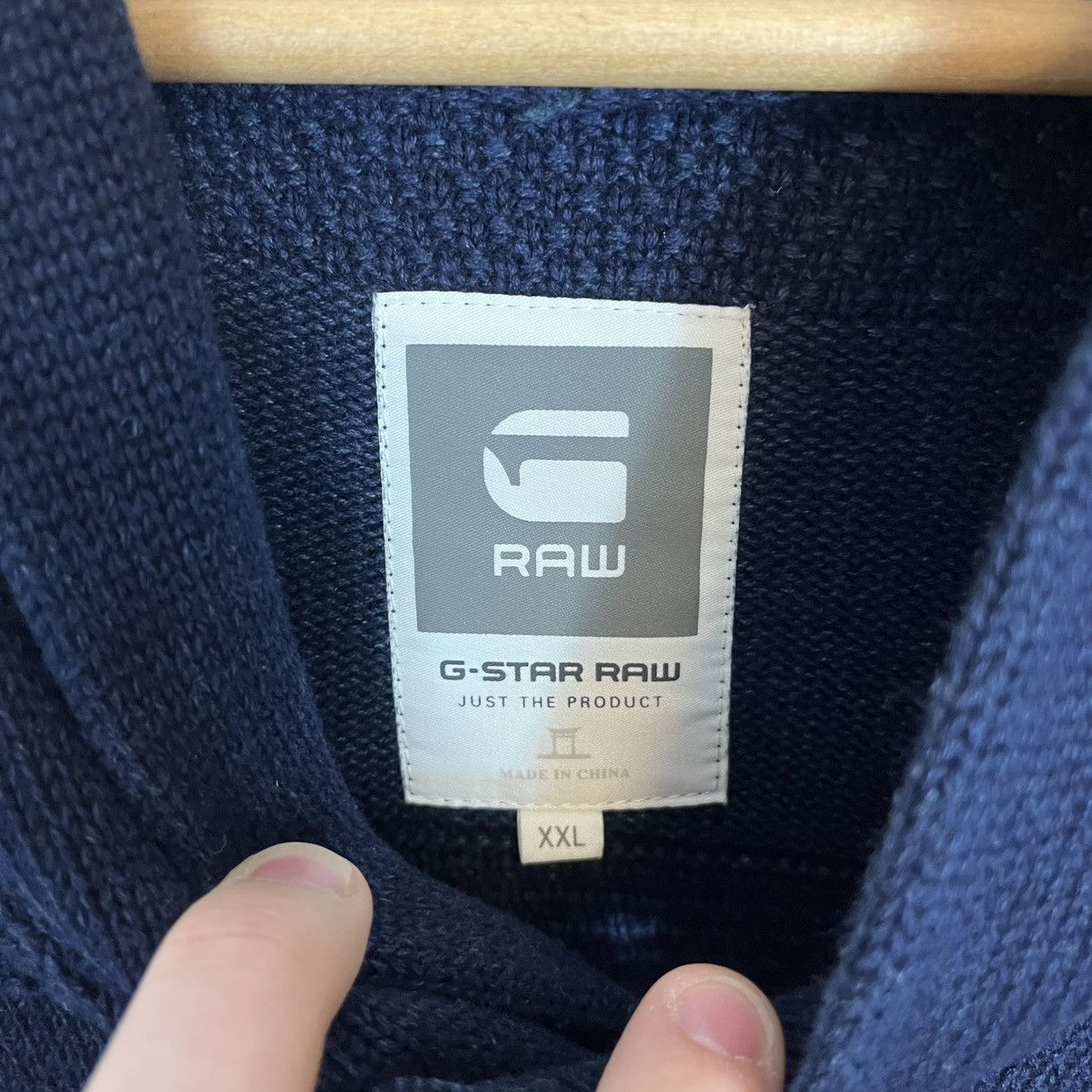G-Star G-Star Raw Blue Renej Shawl Knitted Cardigan Sweater Y2K Size US XXL / EU 58 / 5 - 7 Thumbnail