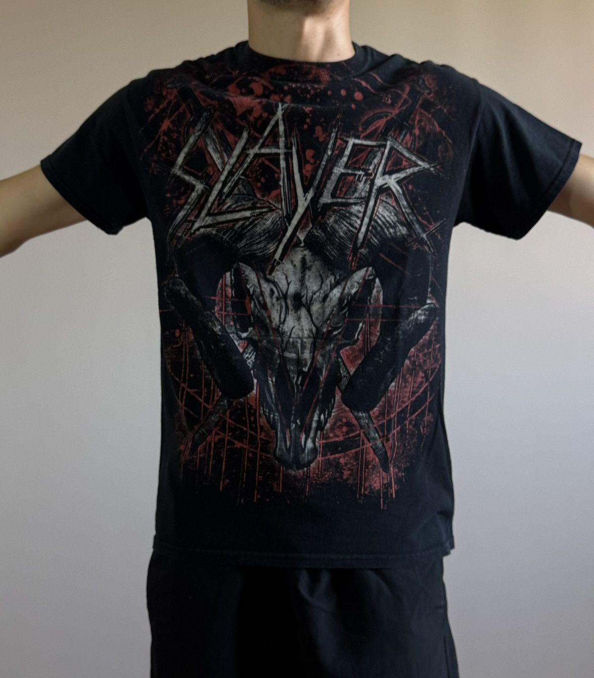 Band Tees Slayer Vintage Tour Metal Rock T-shirt Black Tee Metal Size US M / EU 48-50 / 2 - 7 Thumbnail