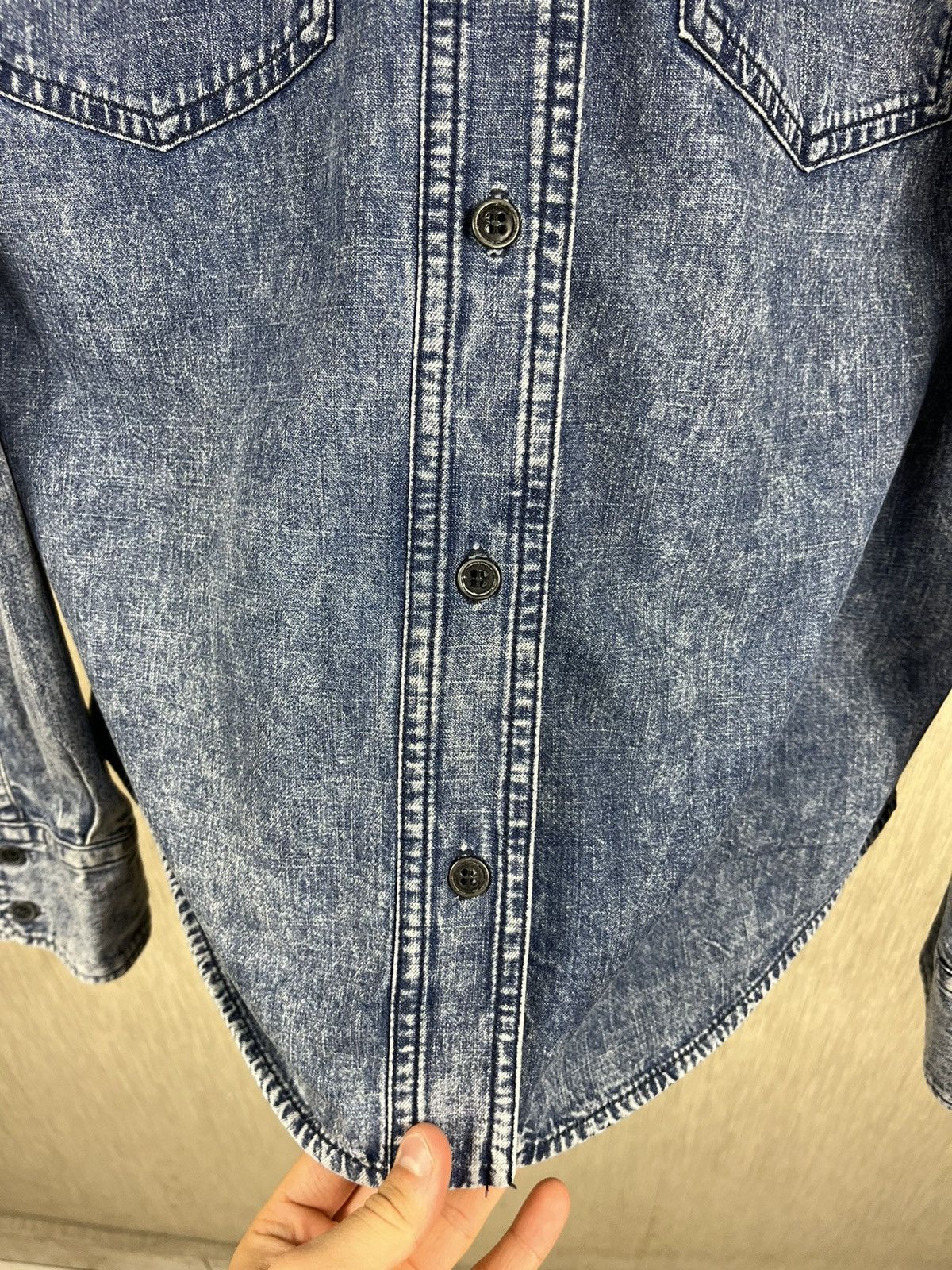 Isabel Marant × Isabel Marant Etoile Isabel Marant Etoile Danis denim shirt washed acid pockets Size M / US 6-8 / IT 42-44 - 12 Thumbnail