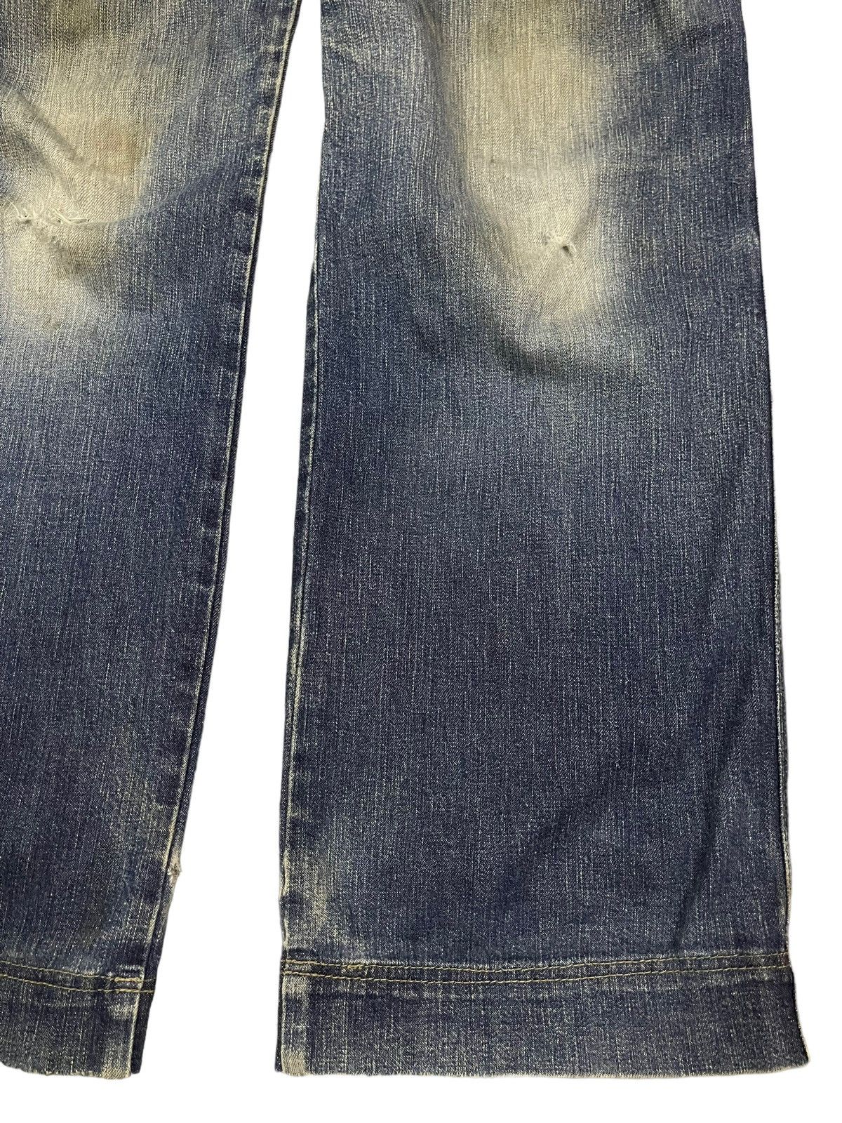 14th Addiction Vintage Japanese Brand Blue Wash Carpenter Baggy Jeans Size US 29 - 6 Thumbnail