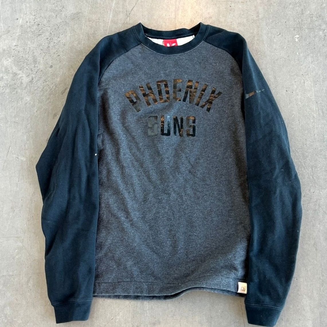 Nike VINTAGE Nike Phoenix Suns Longsleeve Tee Black Grey Two Tone NBA M Womens Medium Size M / US 6-8 / IT 42-44 - 2 Thumbnail