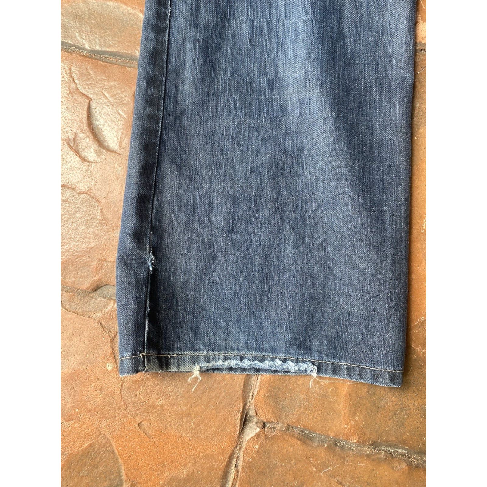 Vintage G Star Raw 3301 Jeans Men’s Straight Denim Blue Dark Wash 36 Button Fly 5-Pocket Regular Fit Size US 36 / EU 52 - 6 Thumbnail
