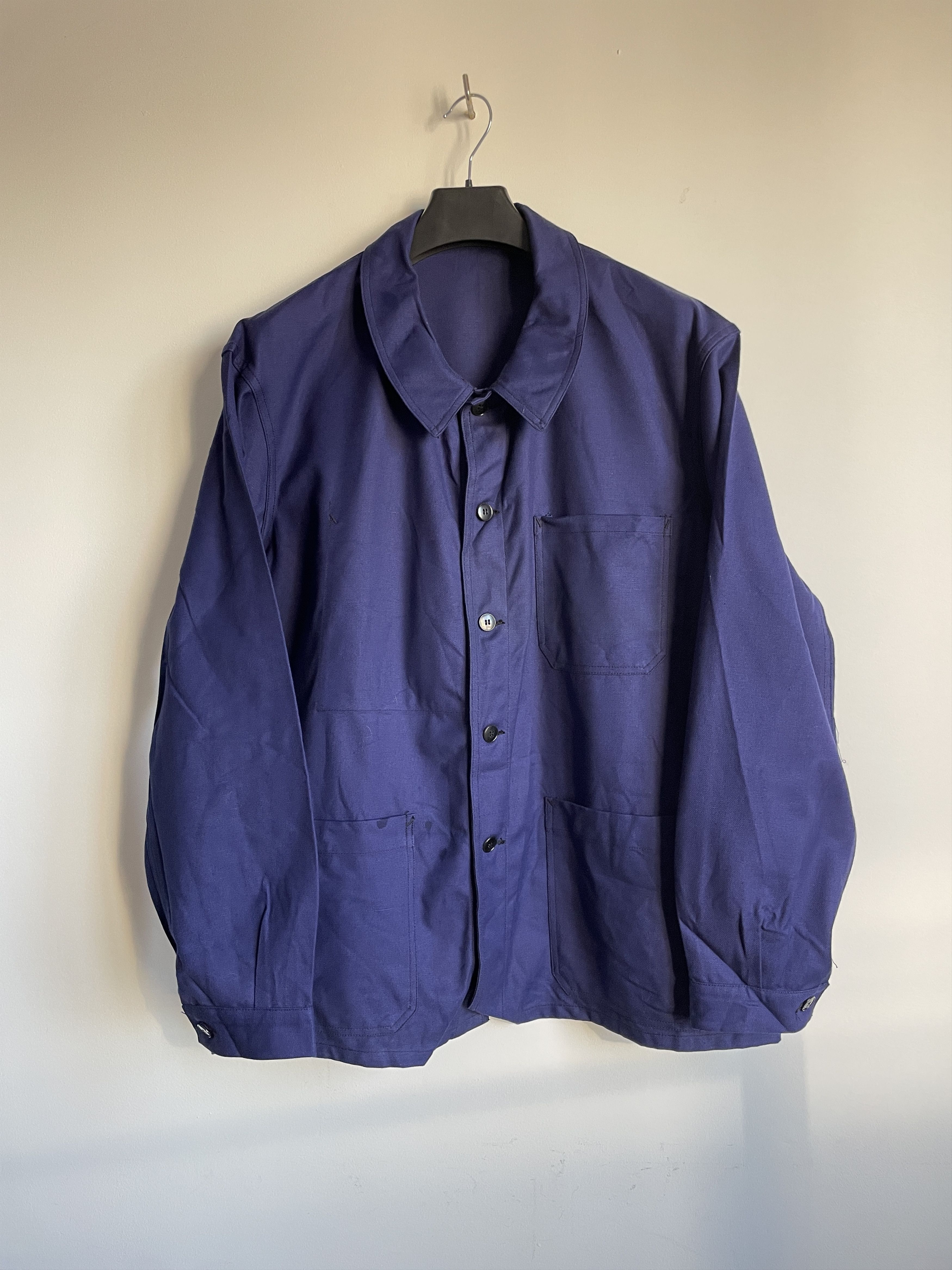 Vintage OD Flers French Army Vintage 70's Work Jacket Size EUR 56 Size US XL / EU 56 / 4 - 1 Thumbnail