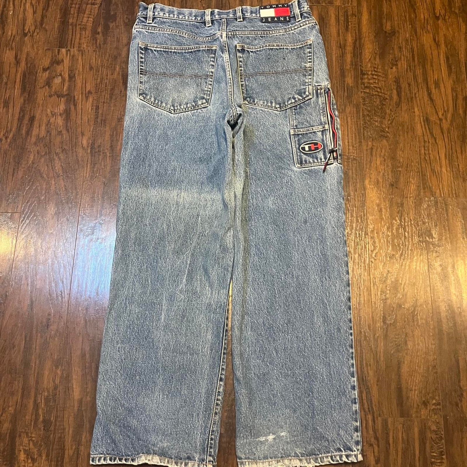 Tommy Hilfiger Vintage Tommy Hilfiger Baggy Jeans Size US 36 / EU 52 - 4 Thumbnail