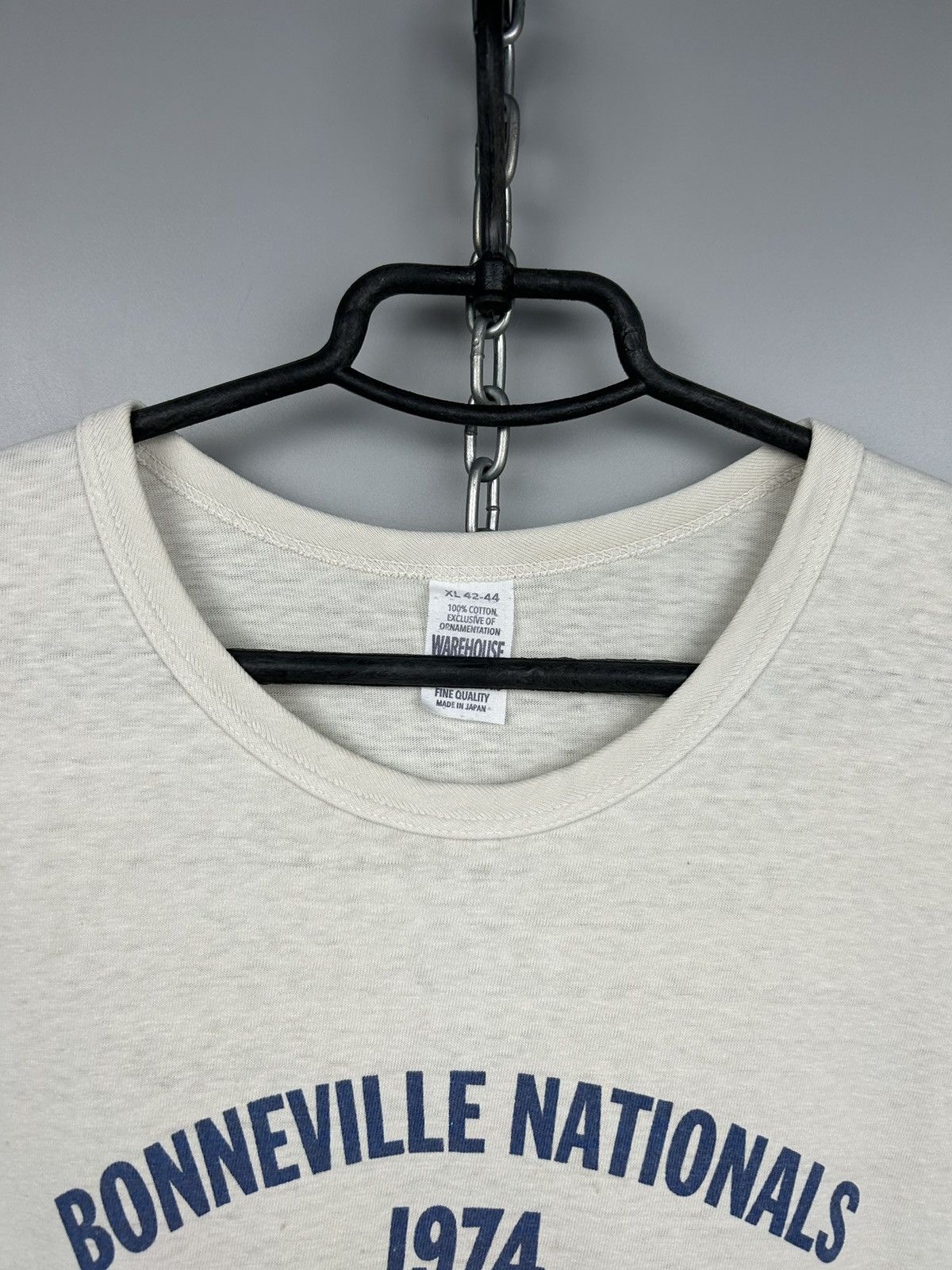 Japanese Brand × Vintage Vintage 70s BONNEVILLE NATIONALS 1974 Made In Japan T shirt Size US XL / EU 56 / 4 - 2 Thumbnail