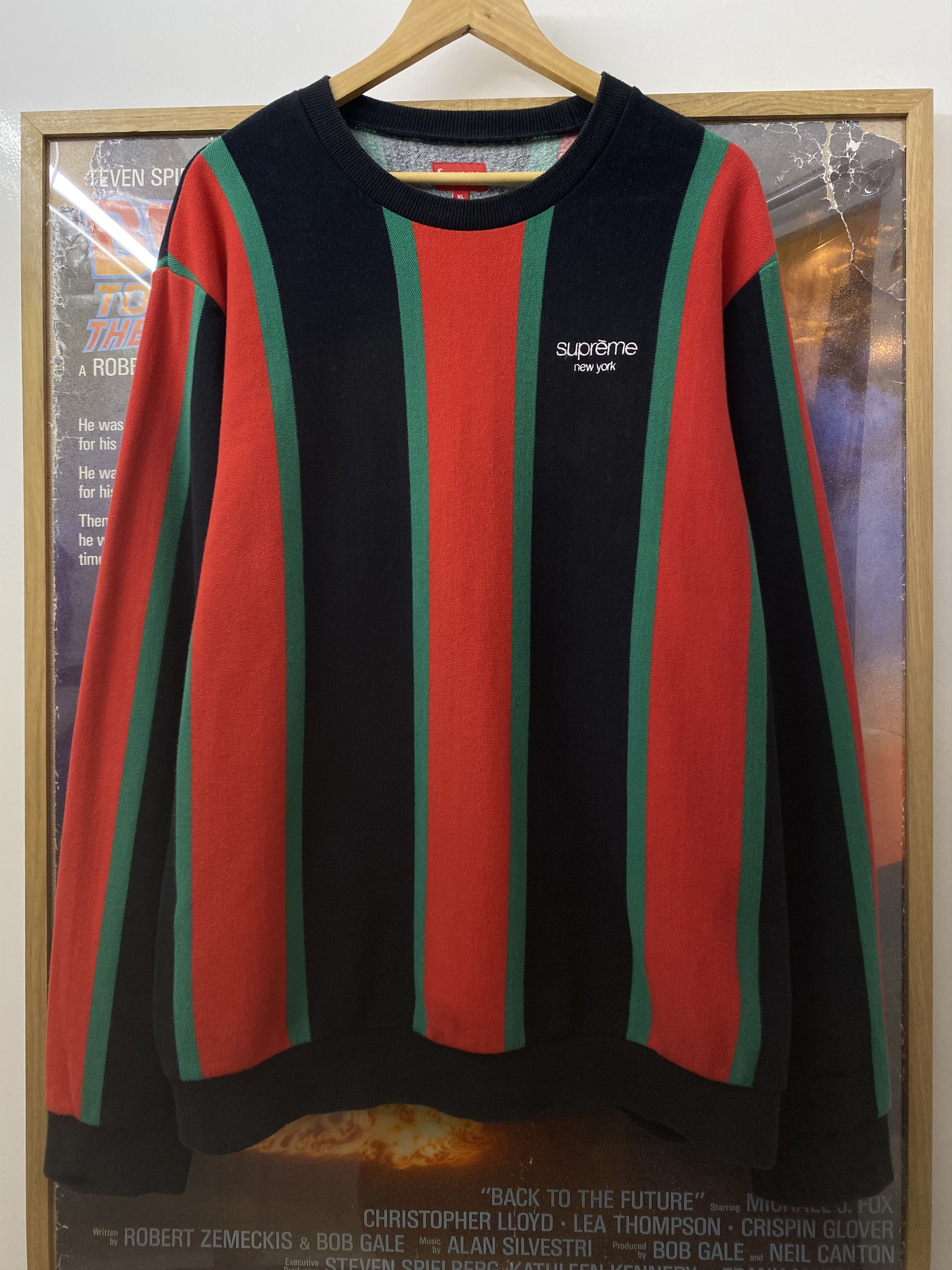 Supreme Supreme Striped Crewneck | Grailed