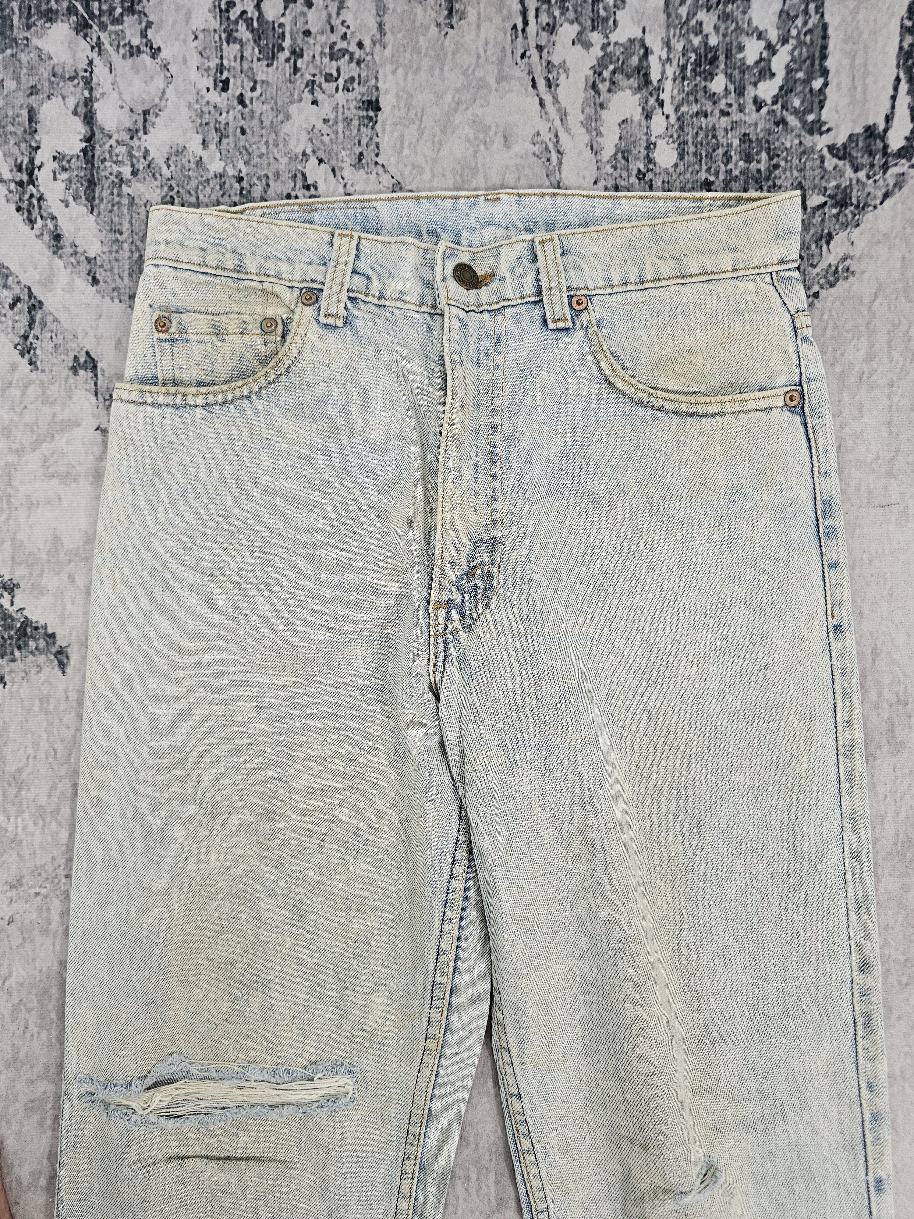 Levi's Vintage Clothing Vtg 80's LEVIS 610 Stain Rusty Ripped Size 31X29 Jeans L0433 Size US 31 - 8 Thumbnail
