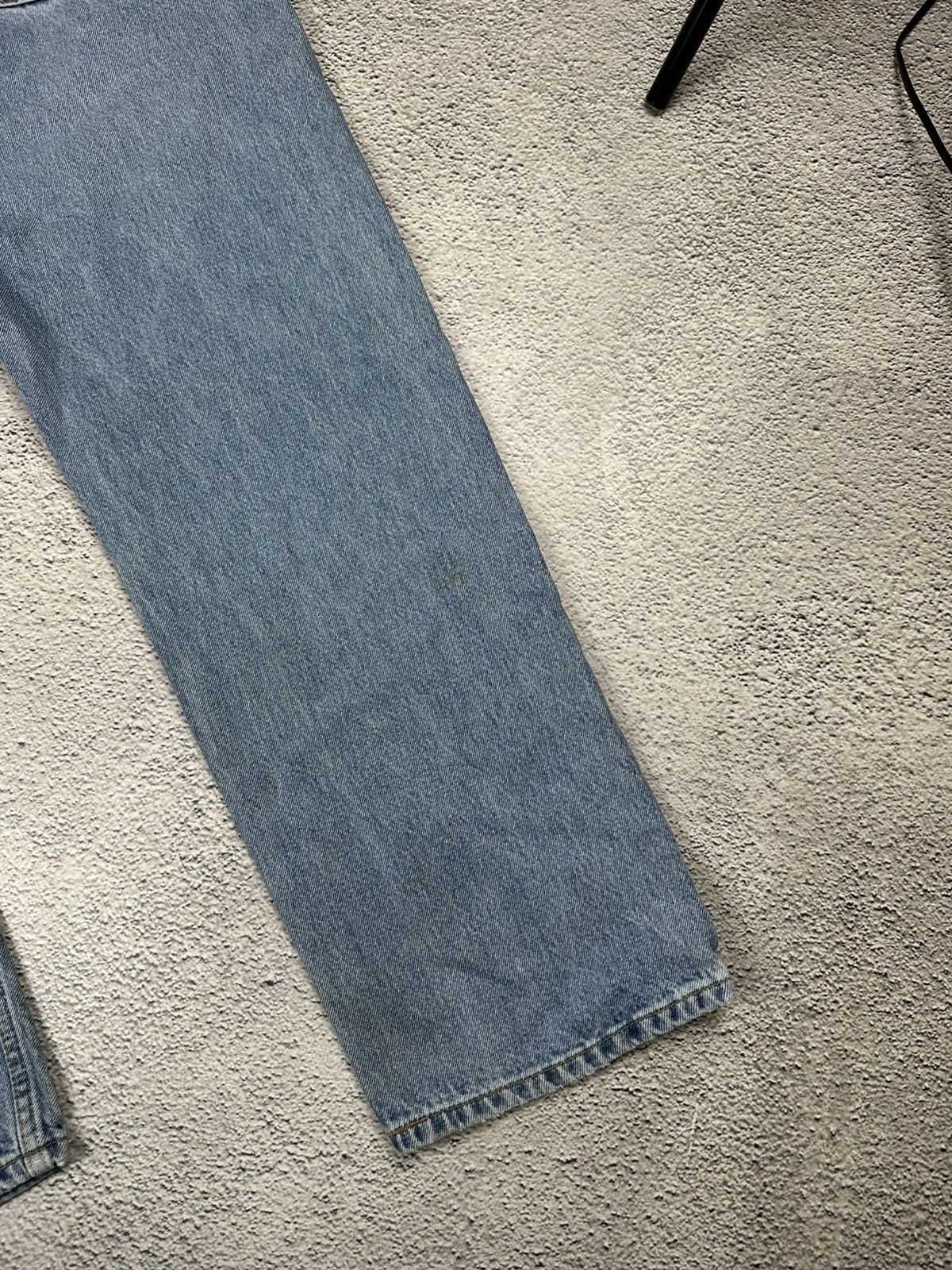 Levi's Vintage Clothing Vintage Levis 501 Washed Denim Blue Jeans 90s Rare Bootcut Size US 38 / EU 54 - 5 Thumbnail