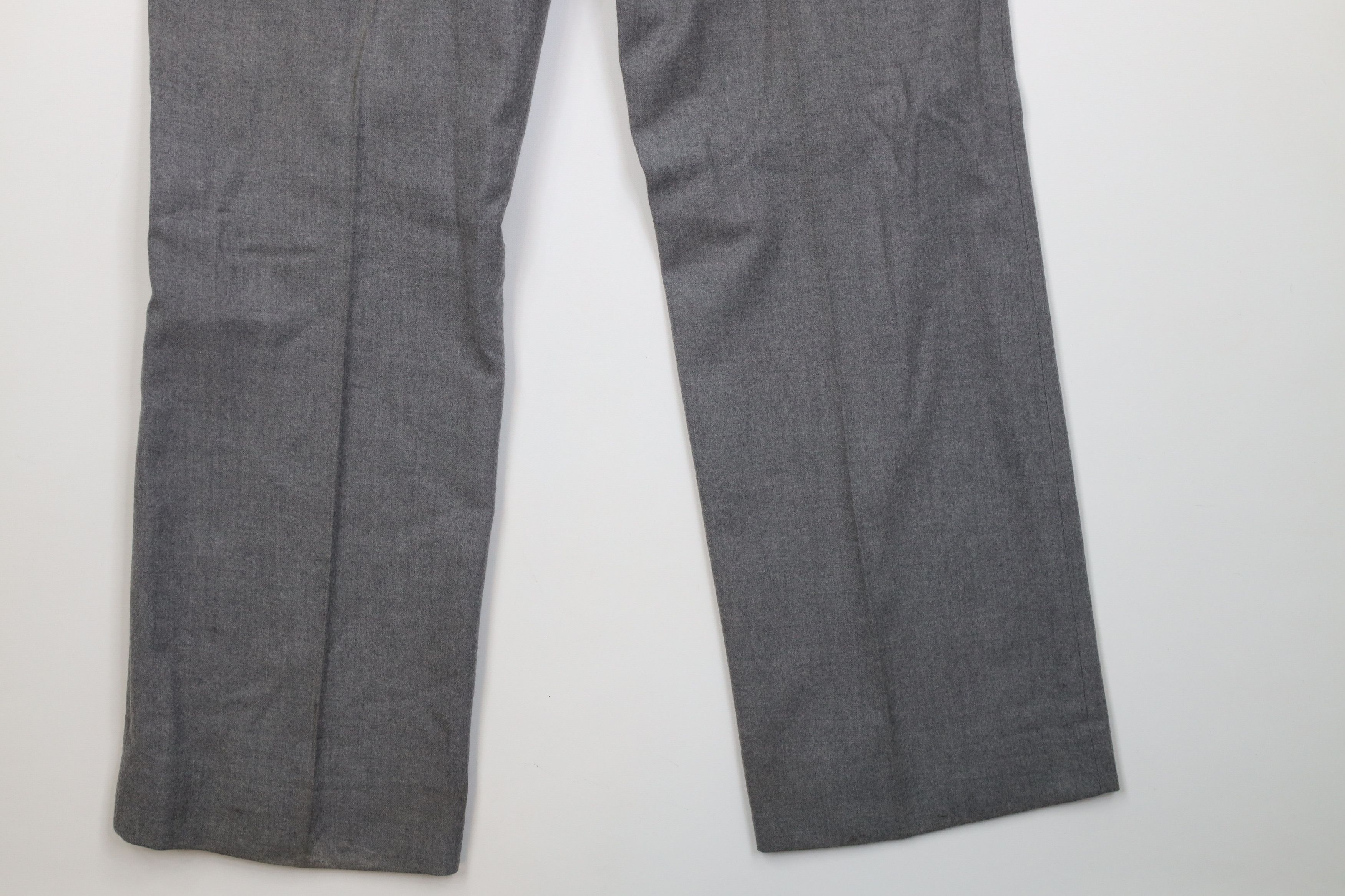 Vintage Vintage 70s Streetwear Wool Wide Leg Chino Pants Gray Size US 38 / EU 54 - 14 Thumbnail