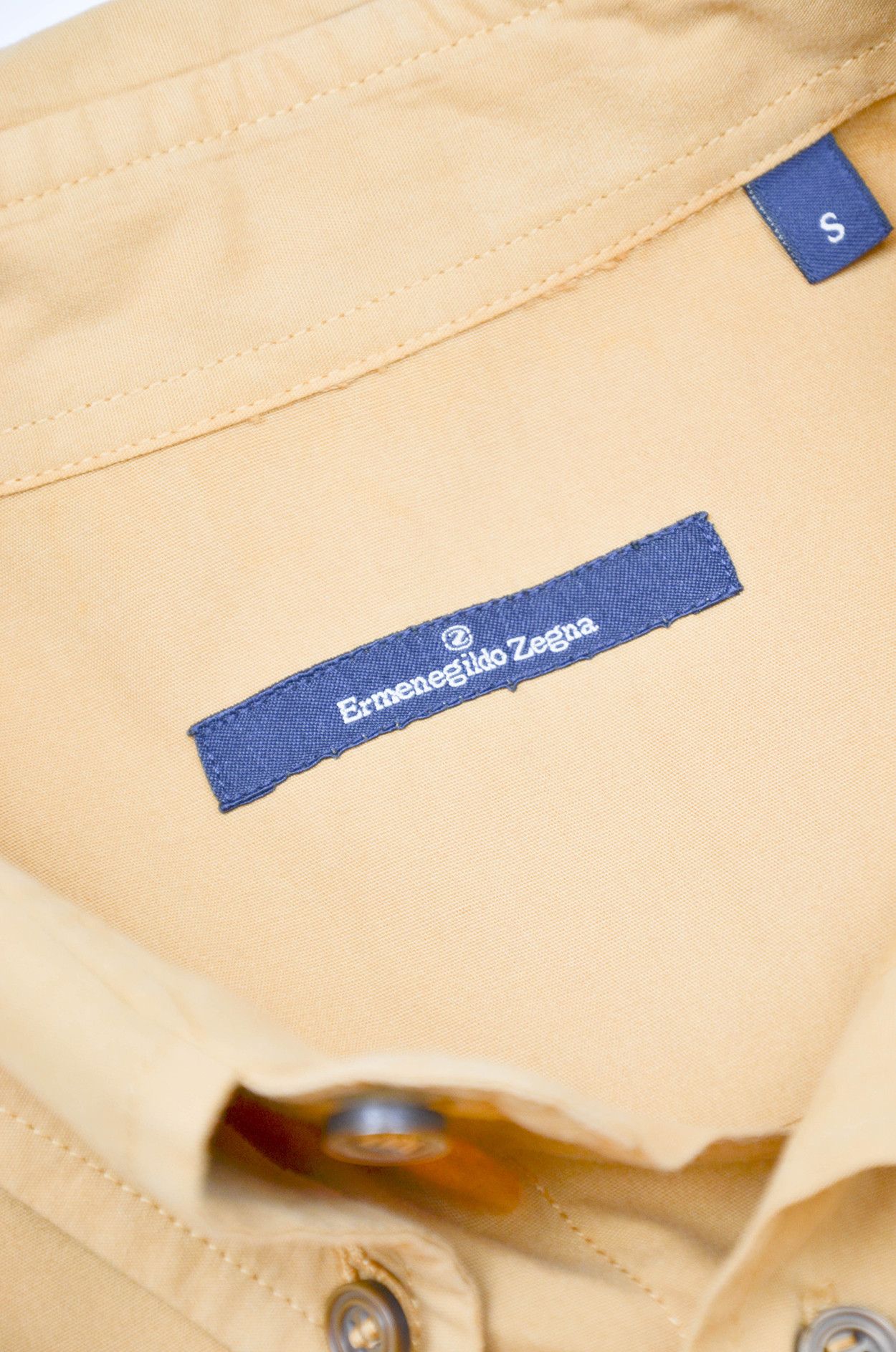 Ermenegildo Zegna Ermenegildo Zegna Sand Cotton Italian Minimal Overshirt S Size US S / EU 44-46 / 1 - 8 Thumbnail