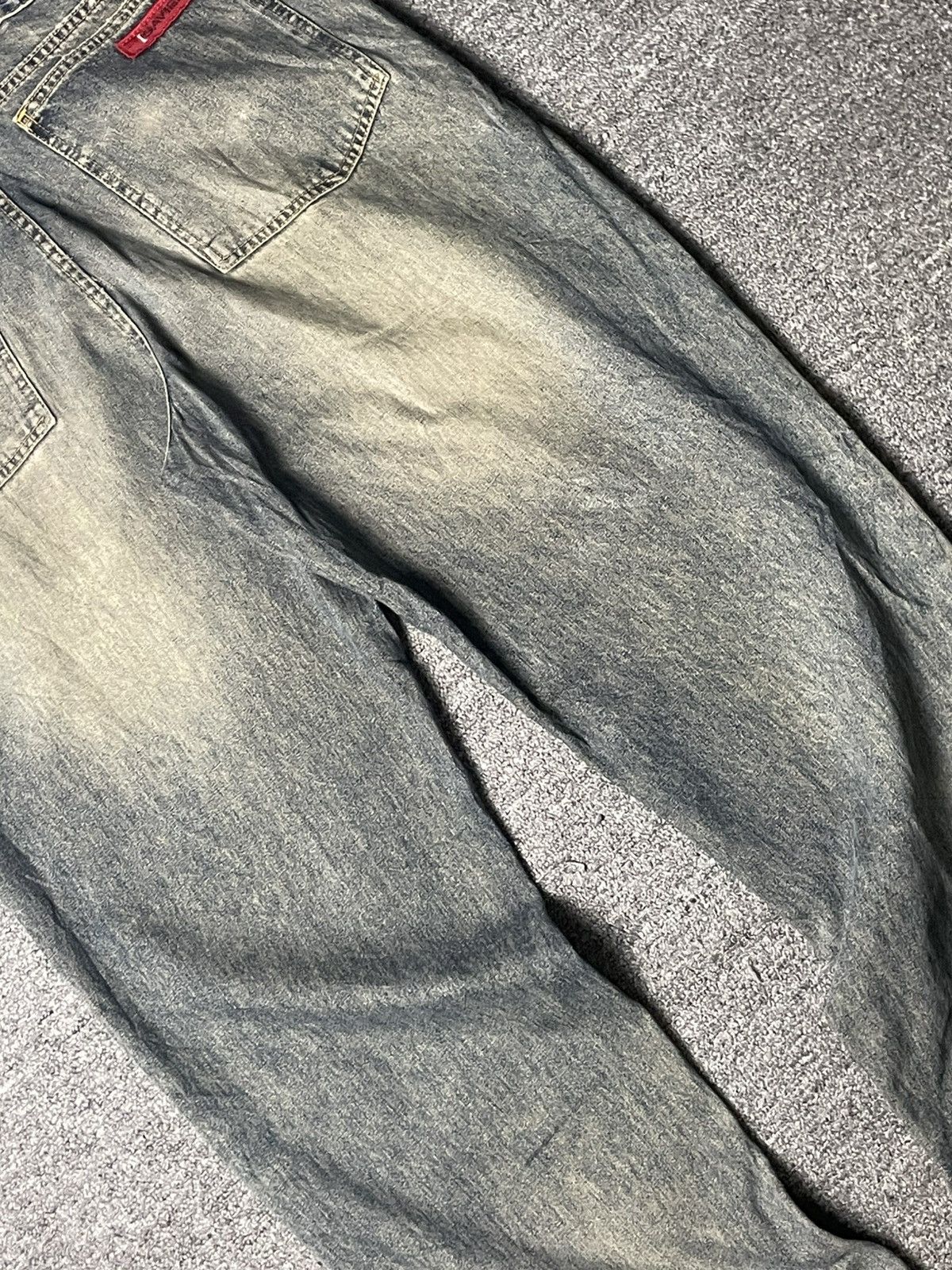 Japanese Brand × Vintage Vintage SAVIER Wash Selvedge Jeans (91) Size US 33 - 15 Thumbnail