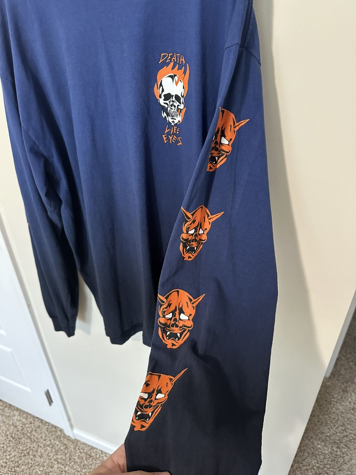 Vintage × Warren Lotas Warren Lotas Death Life Eyes Long Sleeve Tee XL Size US XL / EU 56 / 4 - 3 Thumbnail