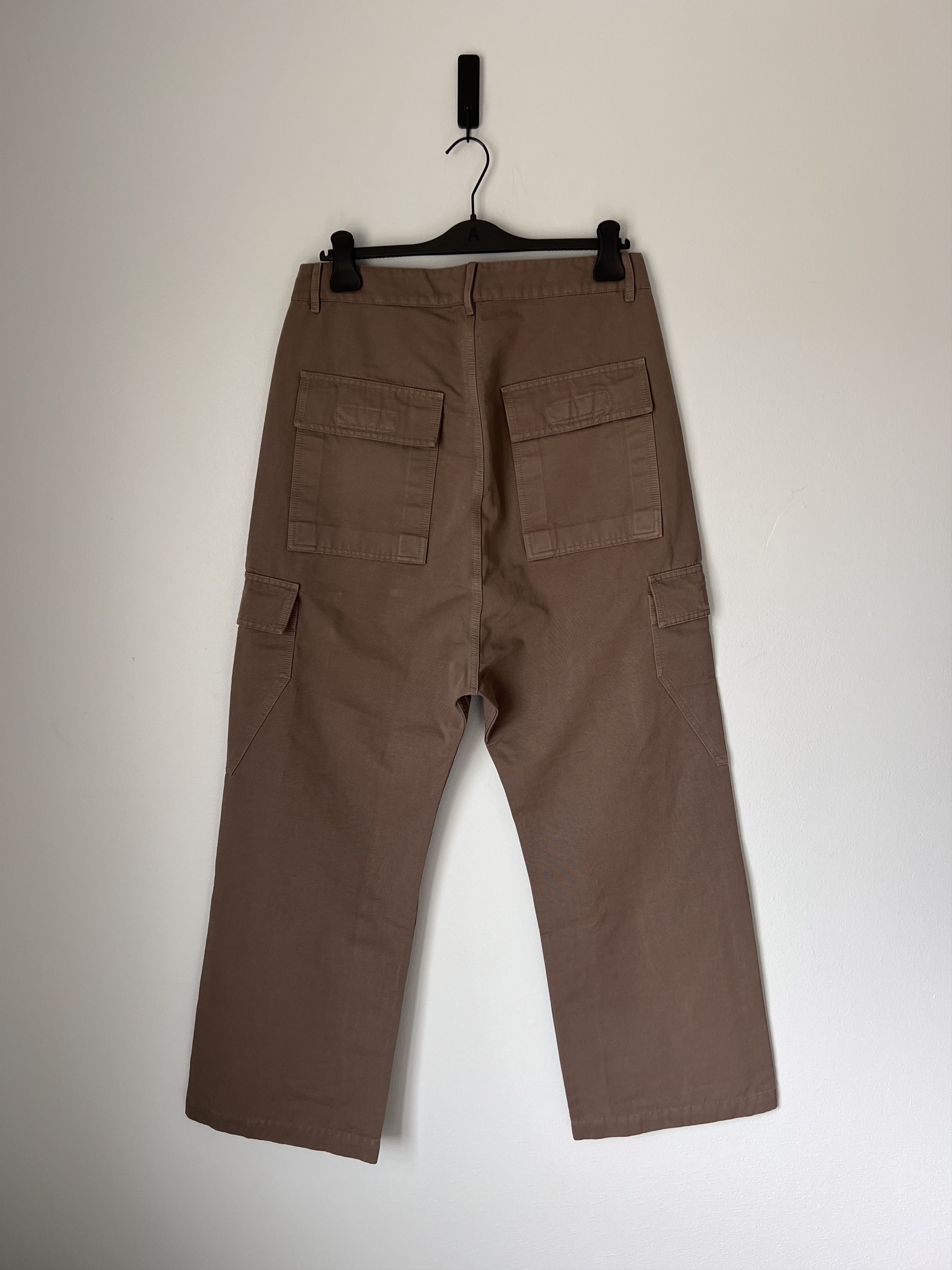 Rick Owens Drkshdw Rick Owens DRKSHDW Cargo Trousers in Dust Brown Size US 32 / EU 48 - 4 Thumbnail