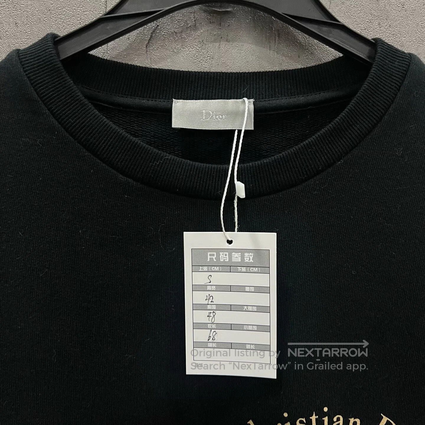 Dior Dior Slogan Logo Hoodie| Size US S / EU 44-46 / 1 - 3 Thumbnail