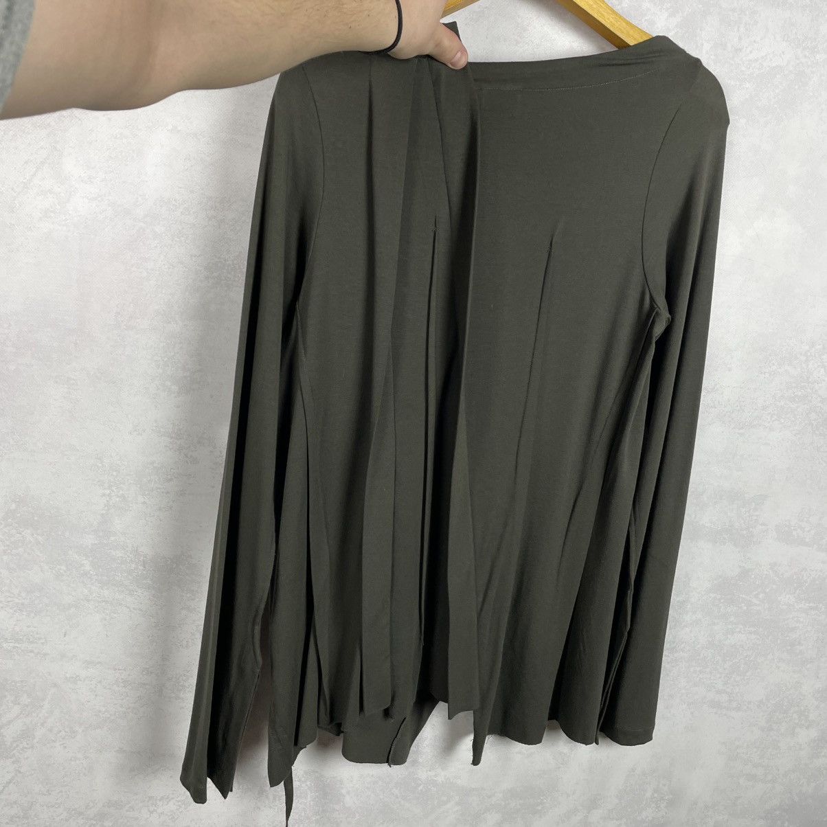 Rundholz Black Label Viscos Asymmetrical Button Cardigan Top