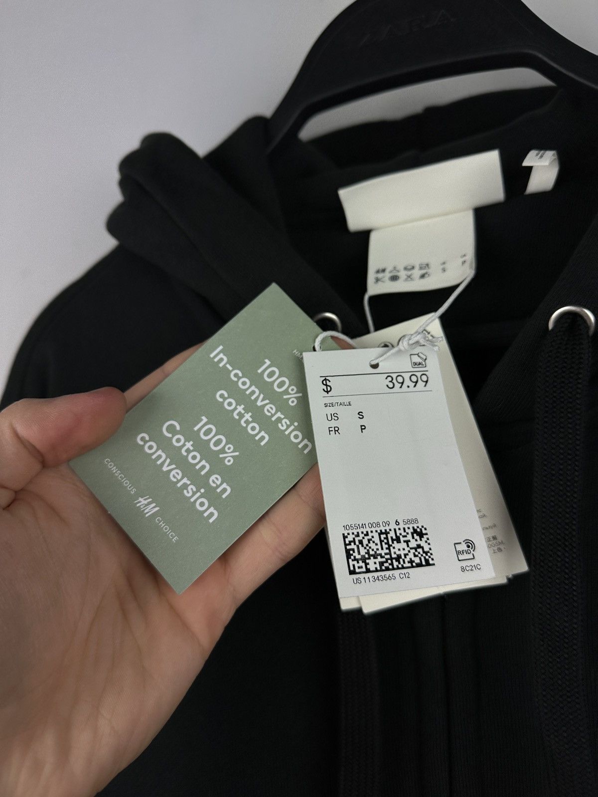 H&M NEW🏷️ H&M Baggy Oversize Zip Up Kanye Style Black Boxy Hoodie Size US S / EU 44-46 / 1 - 7 Thumbnail