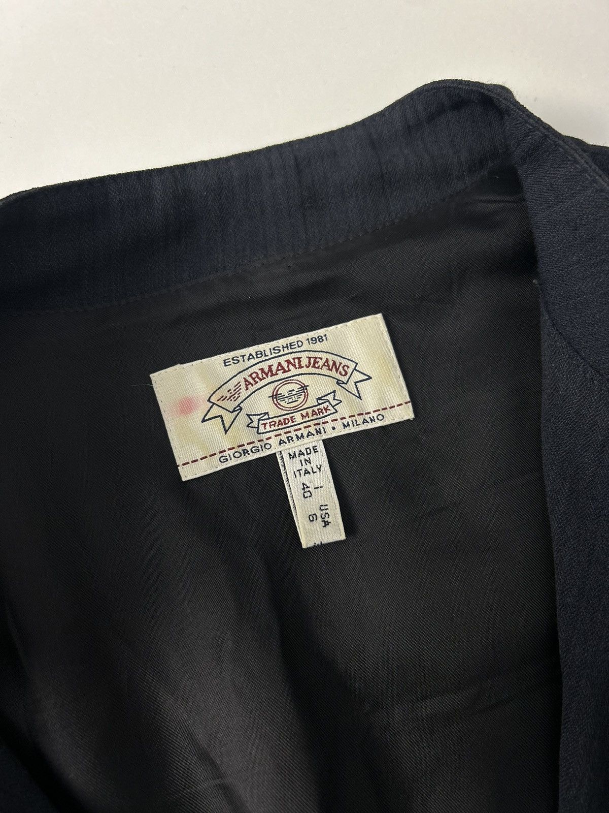 Armani Armani Jeans Women’s Navy Minimalist Blazer Made in Italy Size M / US 6-8 / IT 42-44 - 9 Thumbnail
