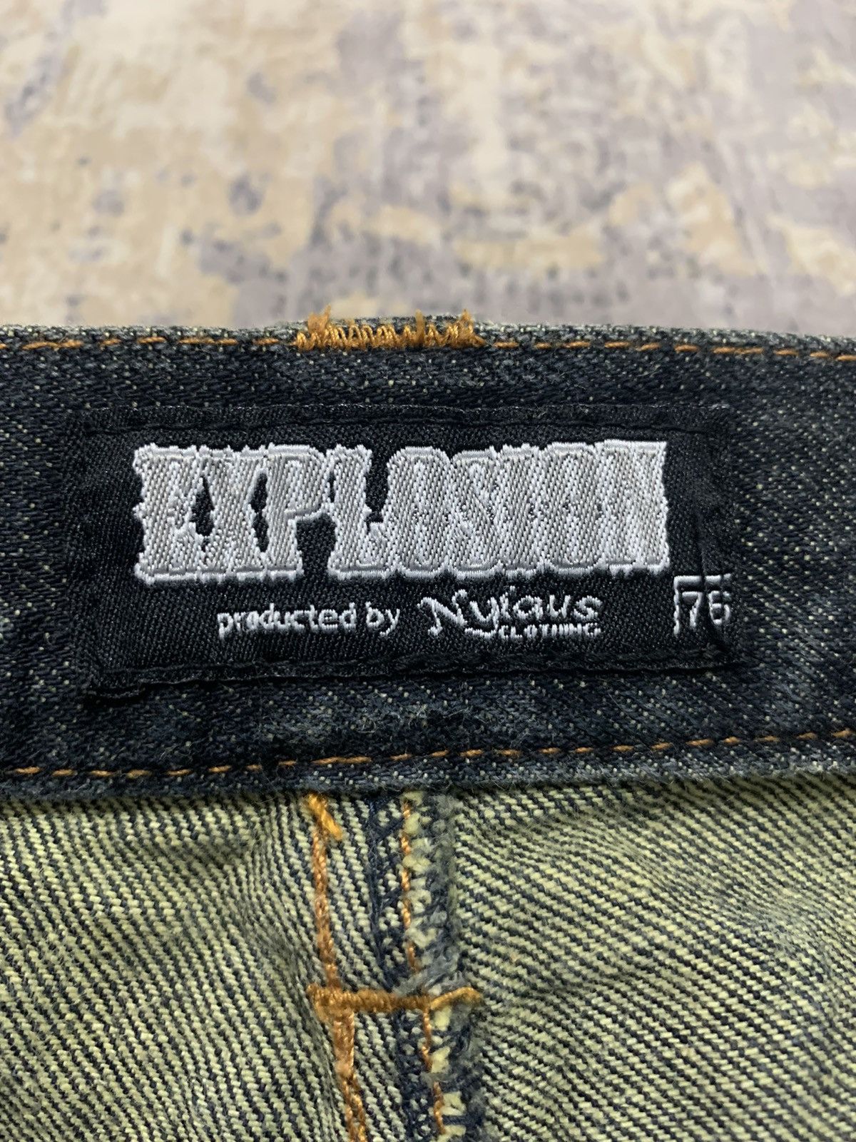 If Six Was Nine EXPLOSION DOUBLE WAIST NYLAUS DENIM JEANS 30x30 Size US 30 / EU 46 - 14 Thumbnail
