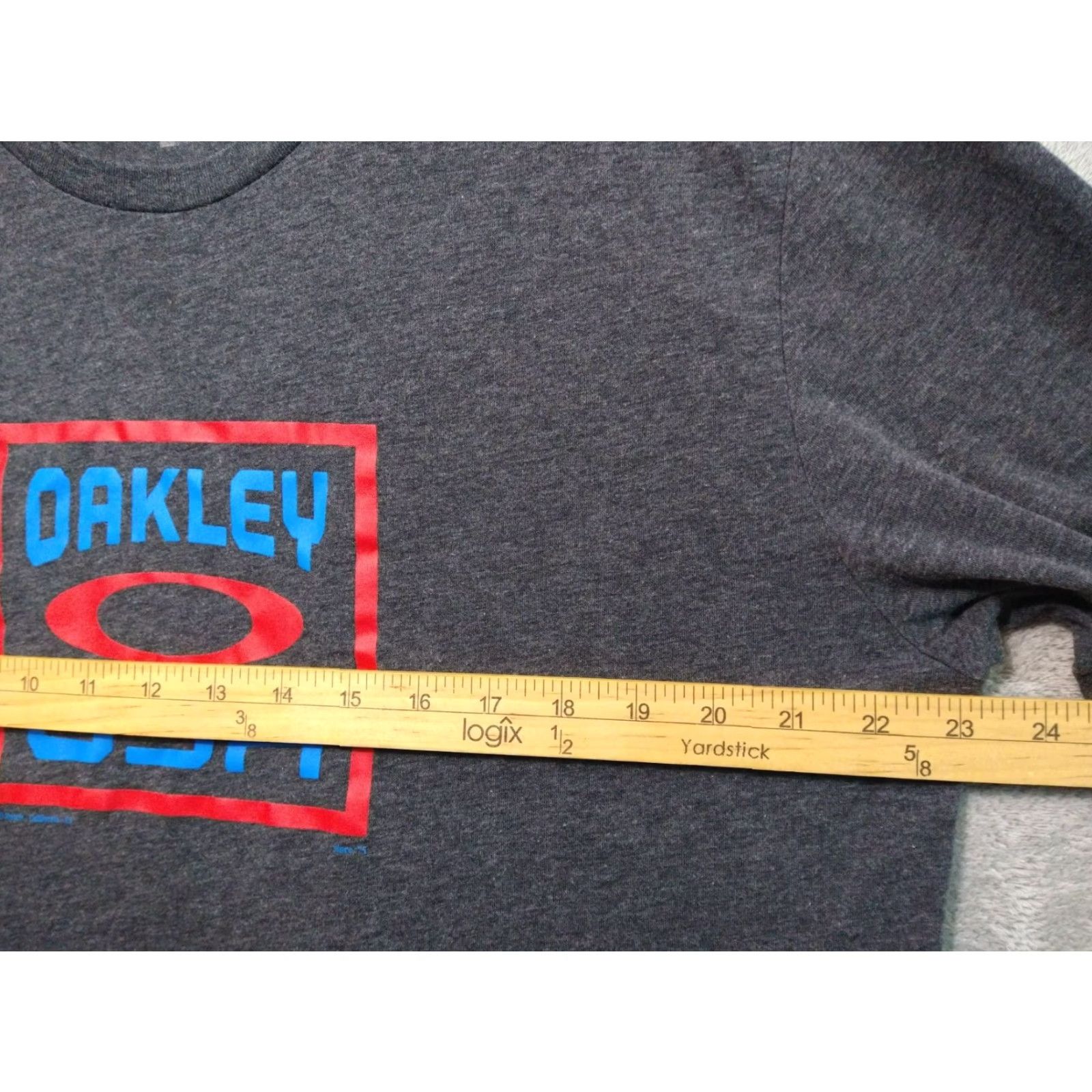 Oakley Oakley Gray Graphic Print Short Sleeve Crew Neck T-Shirt Mens 2XL Size US XXL / EU 58 / 5 - 4 Thumbnail
