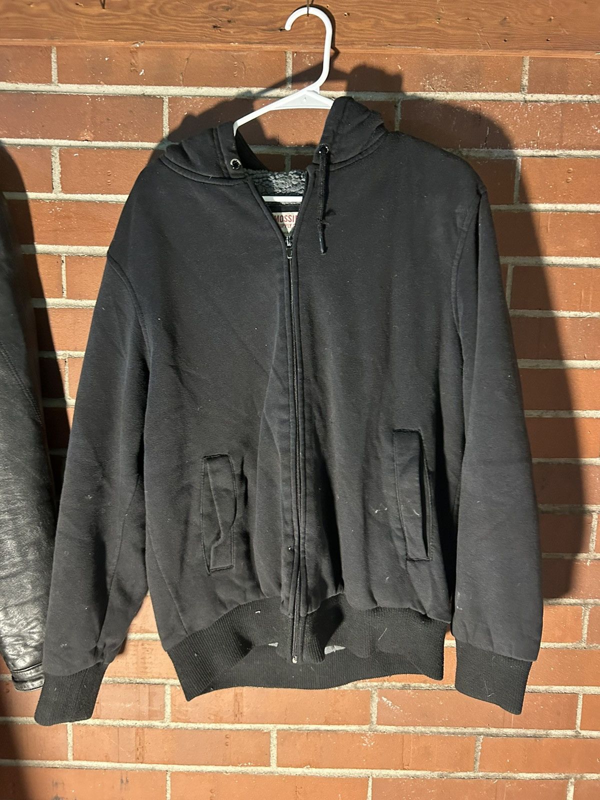 Mossimo sherpa lined fleece hoodie store