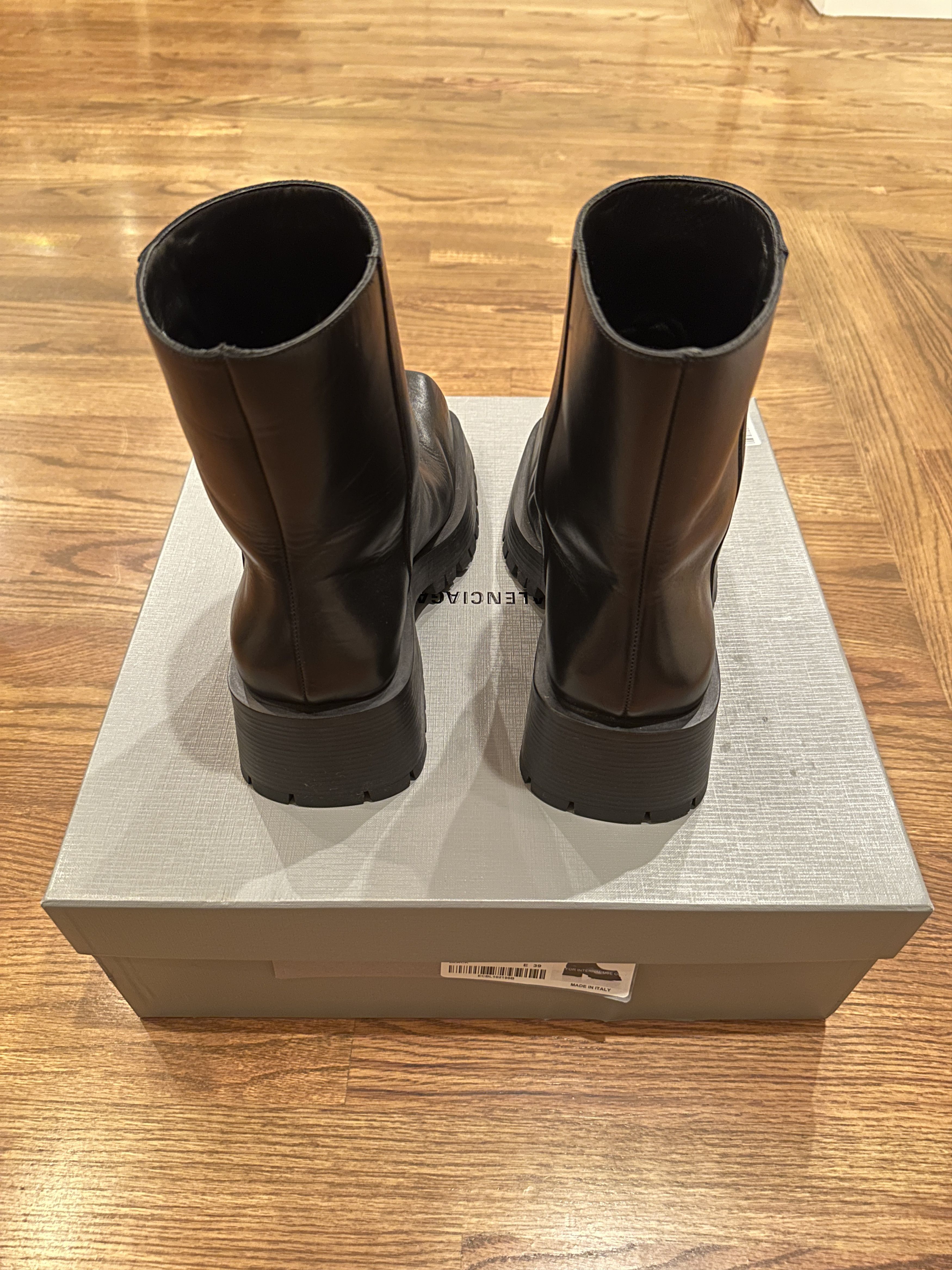 Balenciaga Calf Leather Trooper Boots Size US 6 / EU 39 - 4 Thumbnail