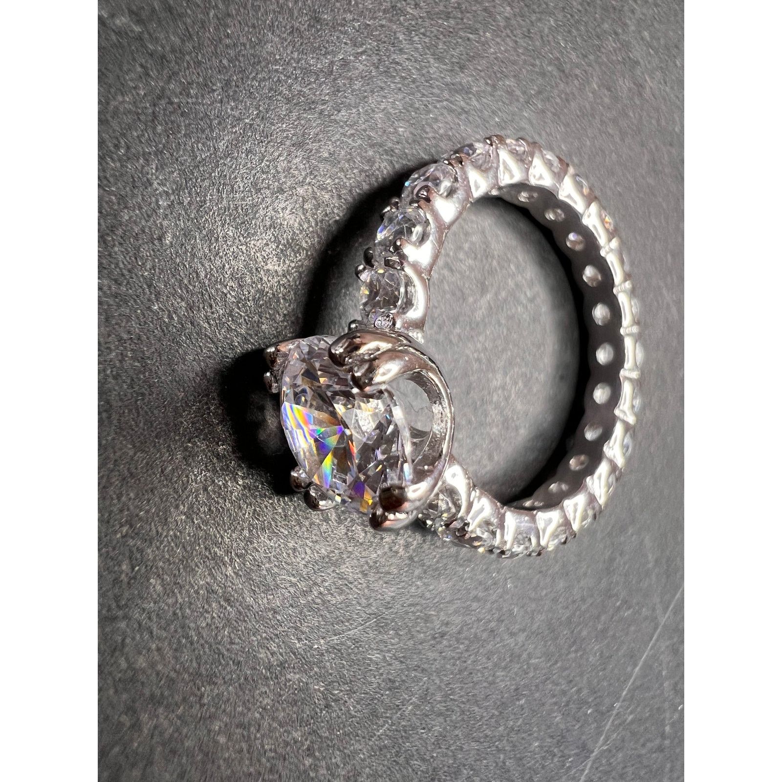Other Cubic zirconia sterling silver ring size 7 Size ONE SIZE - 4 Thumbnail