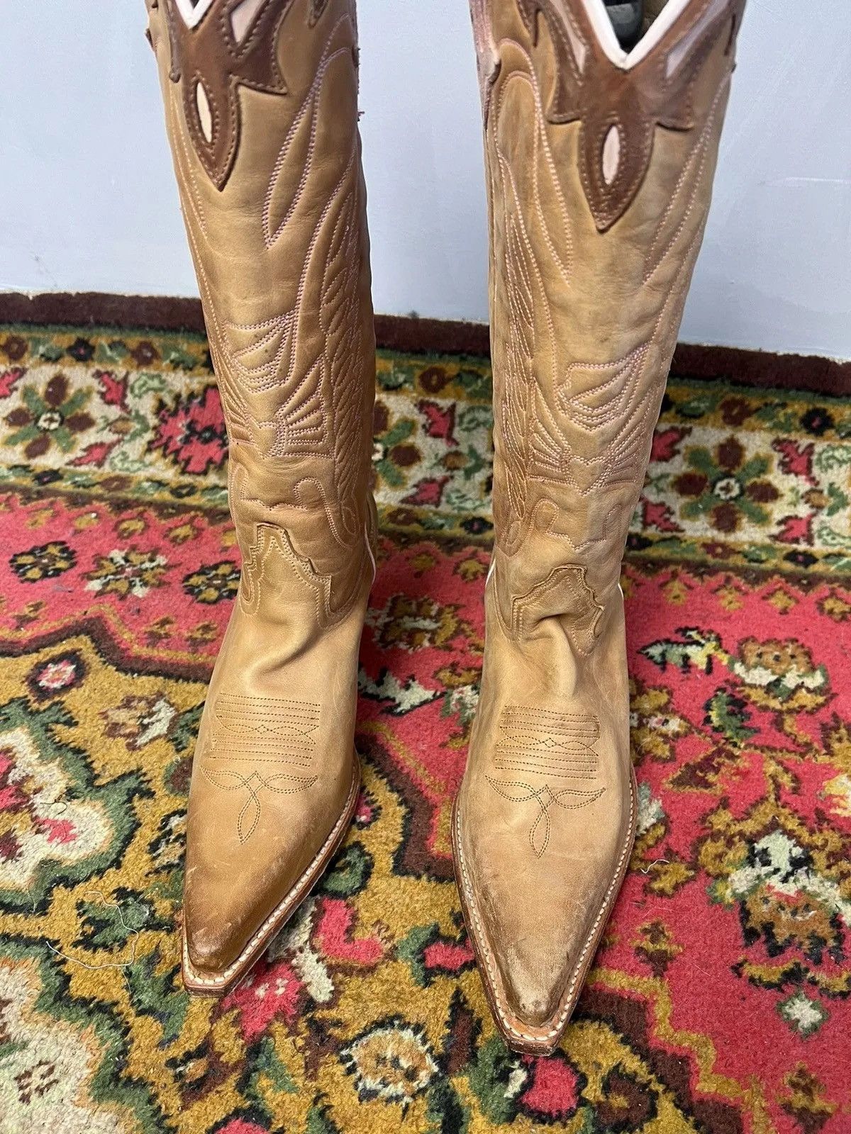 Western Rise Vintage moto GUIDI style western boots 38 women Size US 8 / IT 38 - 9 Thumbnail