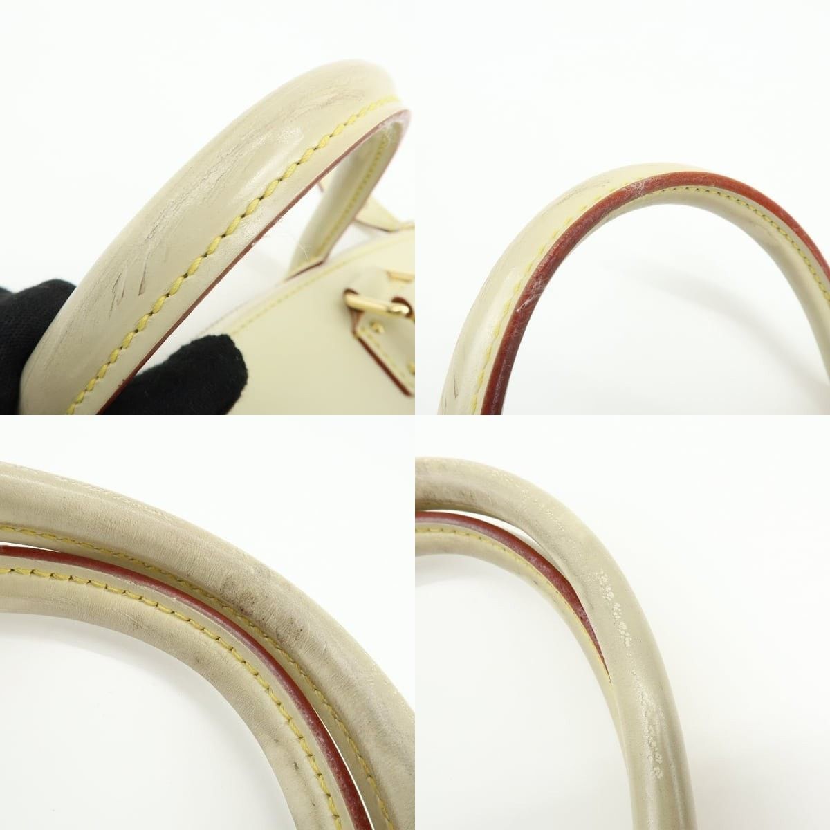 Louis Vuitton Louis Vuitton Suhali Lock It PM Goatskin Satchel Cream Size ONE SIZE - 4 Thumbnail