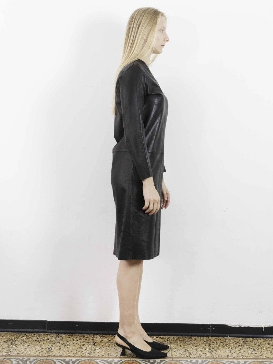 Gucci × Tom Ford Gucci by Tom Ford long-sleeved leather dress. Size S / US 4 / IT 40 - 3 Thumbnail