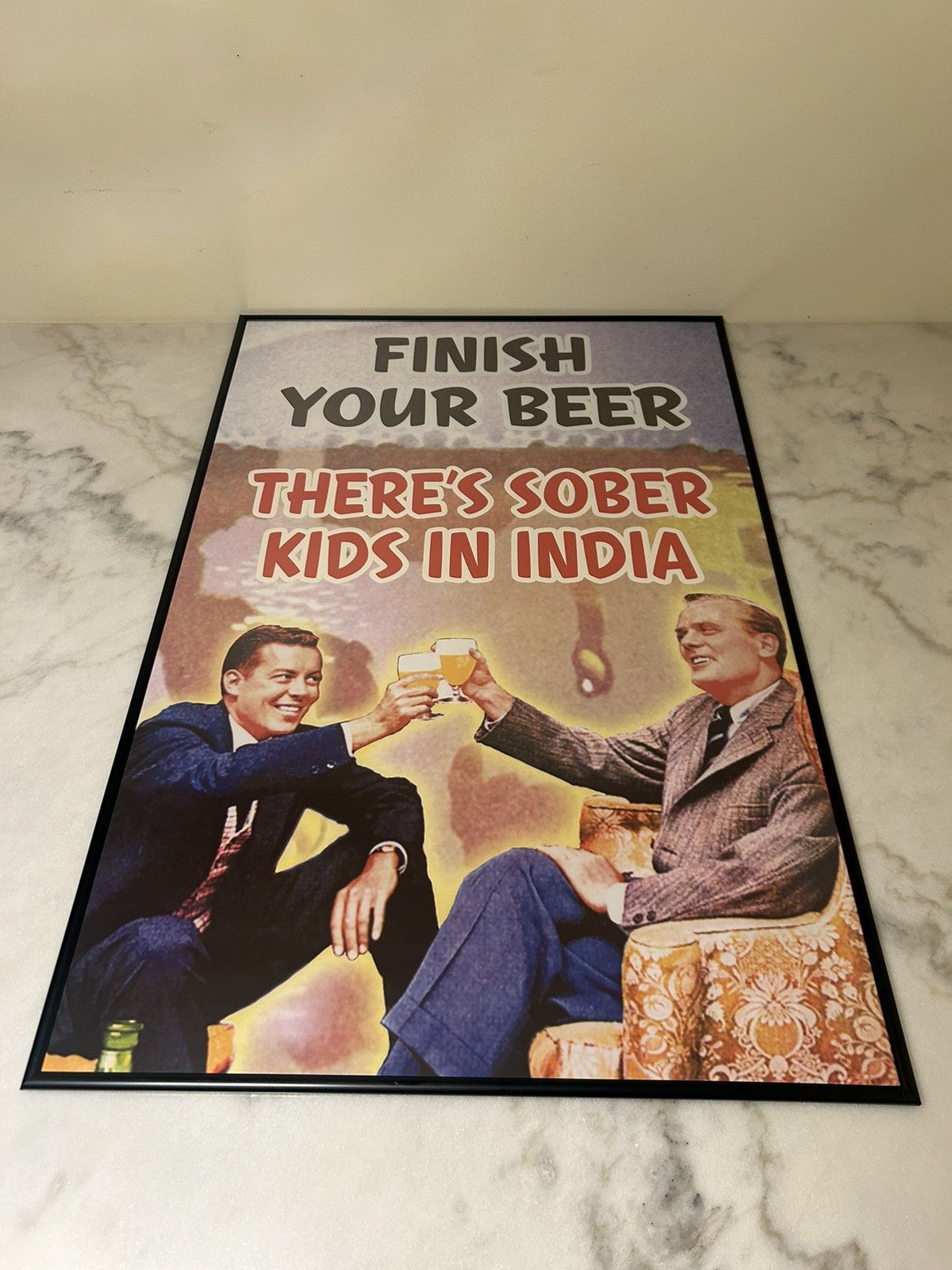 Other Finish Your Beer – There’s Sober Kids in India Poster Size ONE SIZE - 3 Thumbnail
