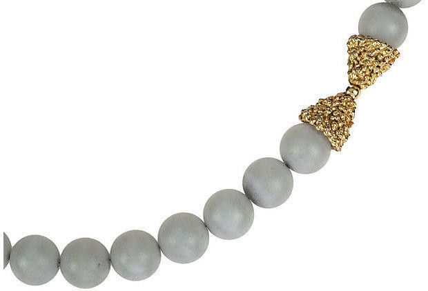 Dior German Dior Faux Chalcedony Beaded Necklace Size ONE SIZE - 3 Thumbnail